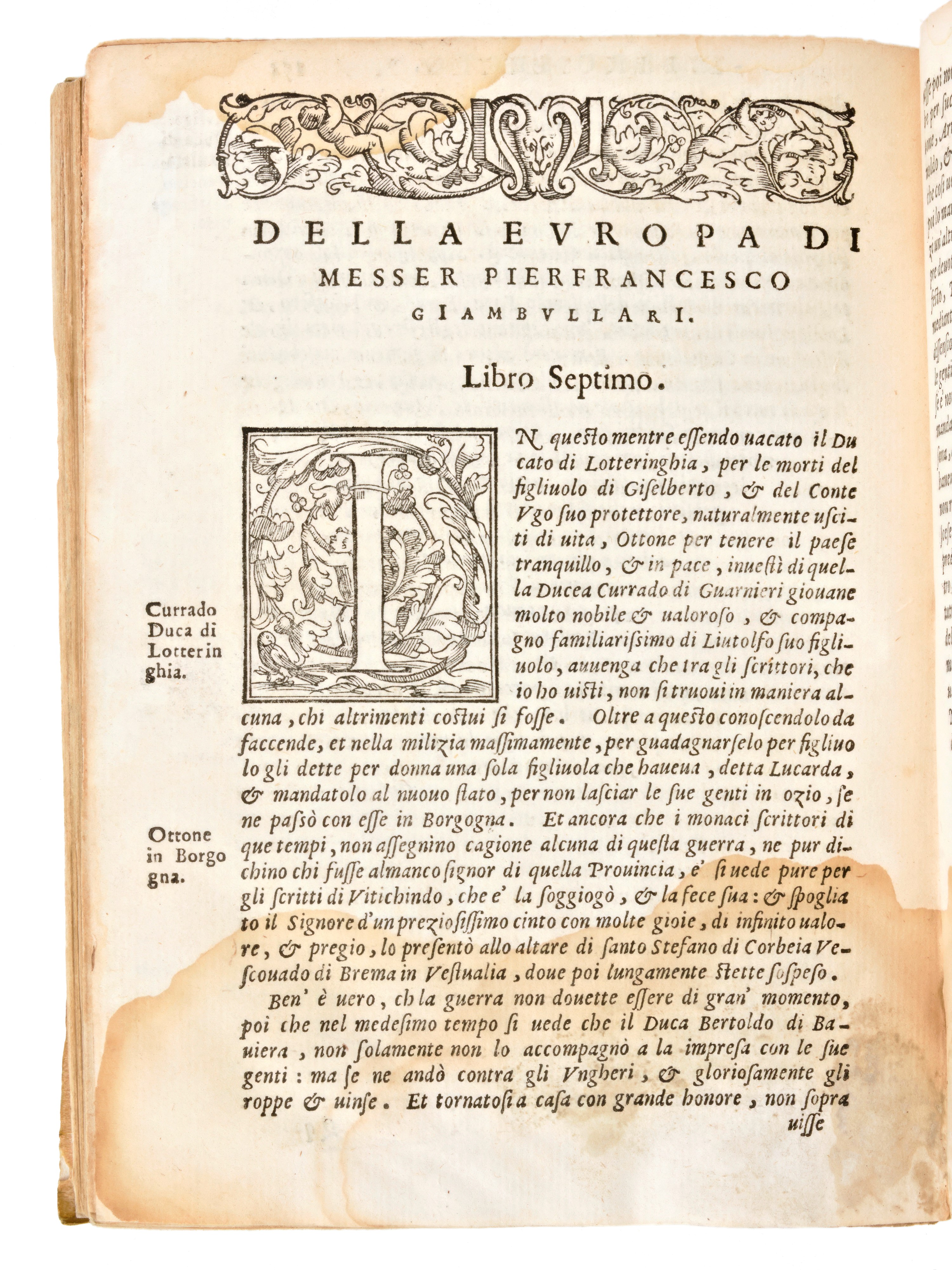 [storia] Giambullari, Pierfrancesco : Historia Delll'europa. in Venezia, Francesco Senese 1566