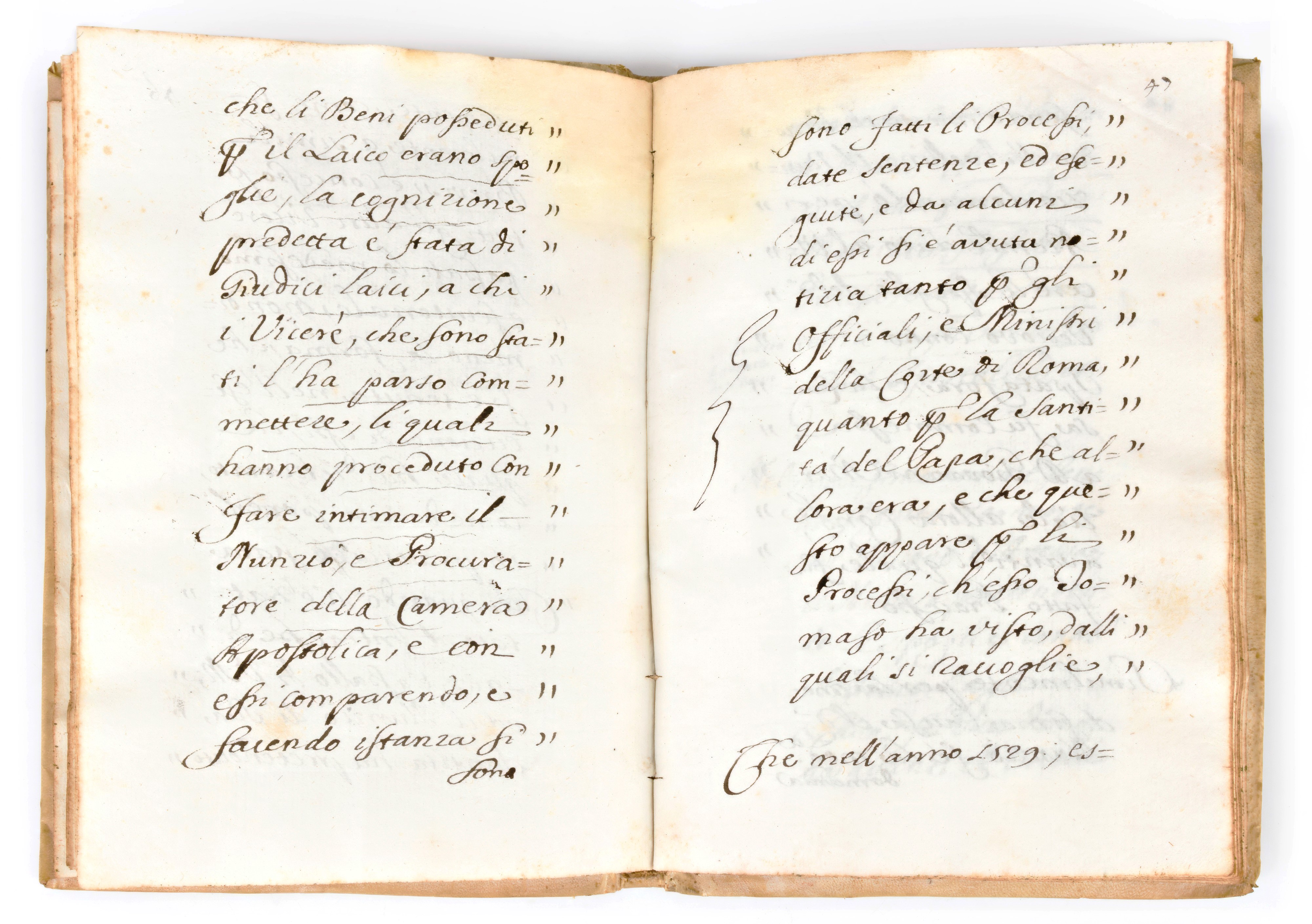 [Manoscritto '800] Notizie politiche ed economiche. Nunziatura Apostolica Napoli, circa 18th seco...