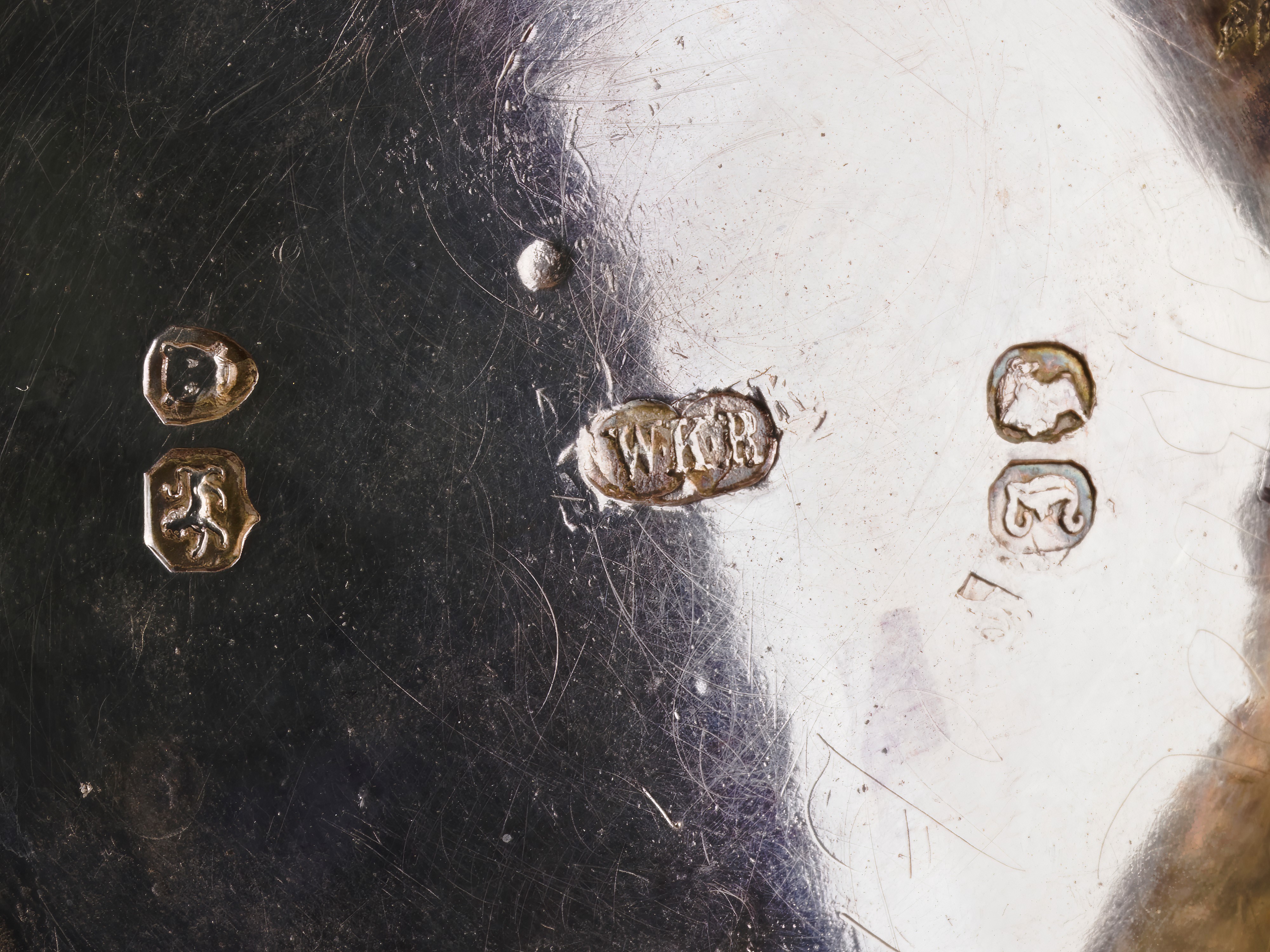 Servizio da tè e caffè vittoriano inglese in argento