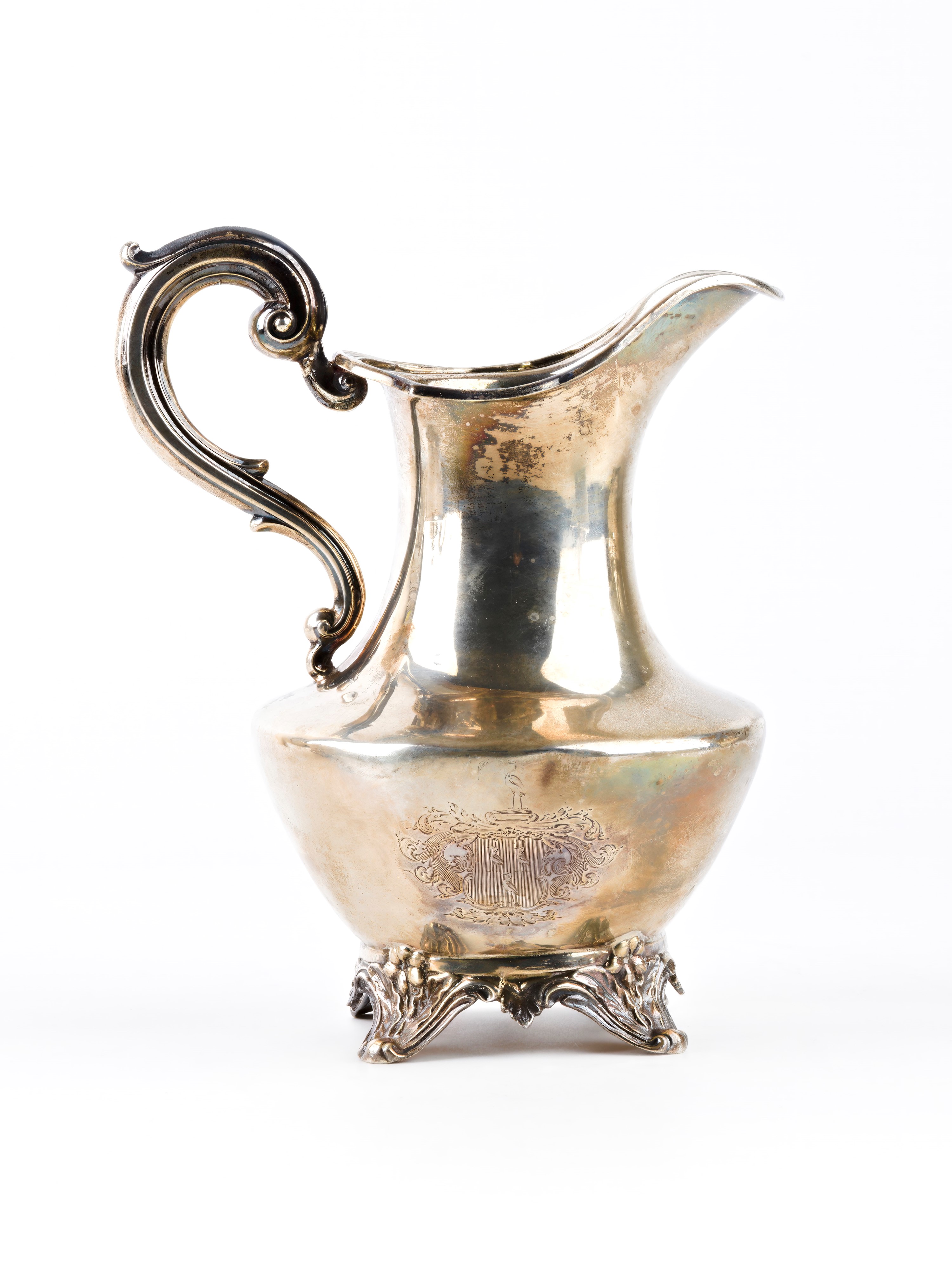 Servizio da tè e caffè vittoriano inglese in argento