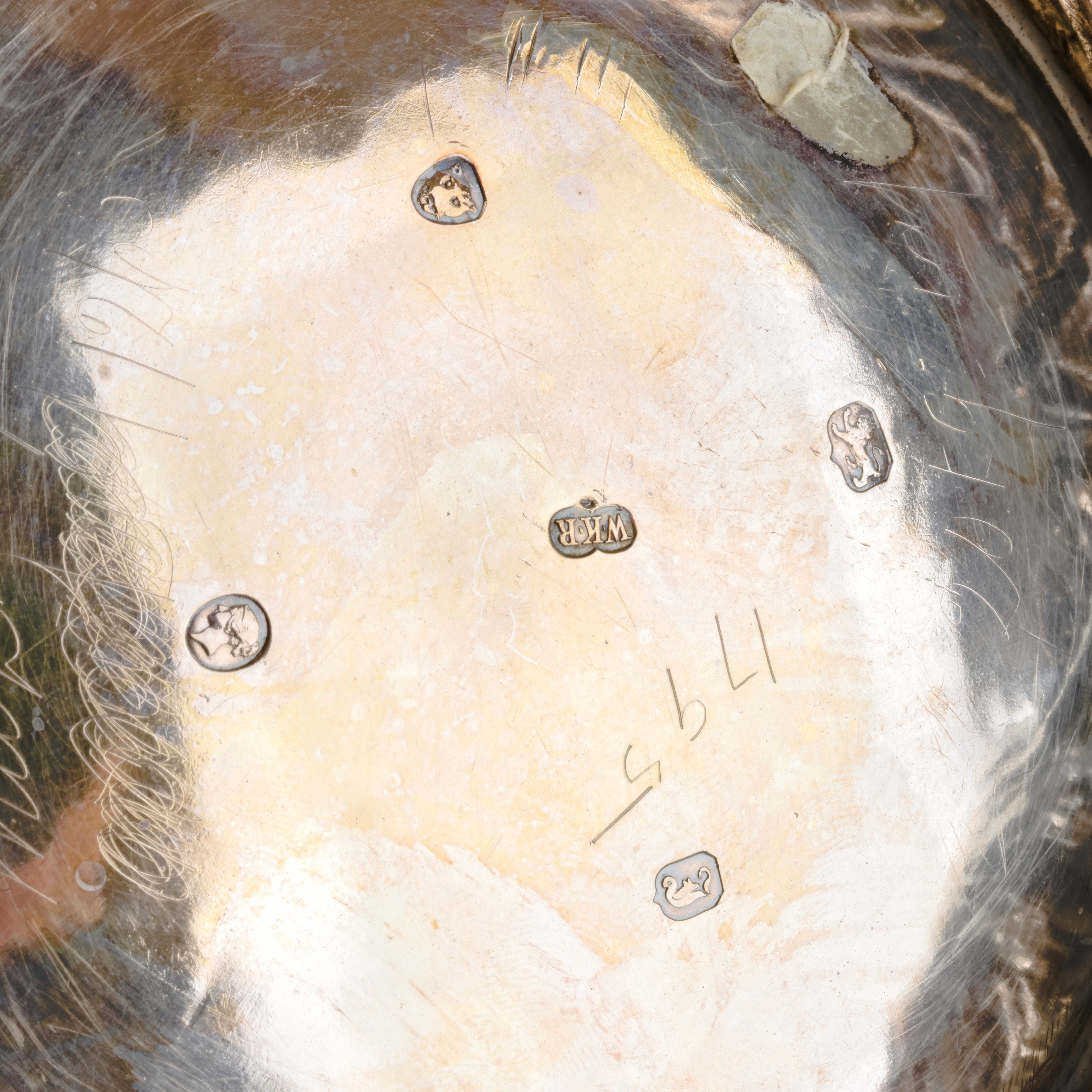 Servizio da tè e caffè vittoriano inglese in argento