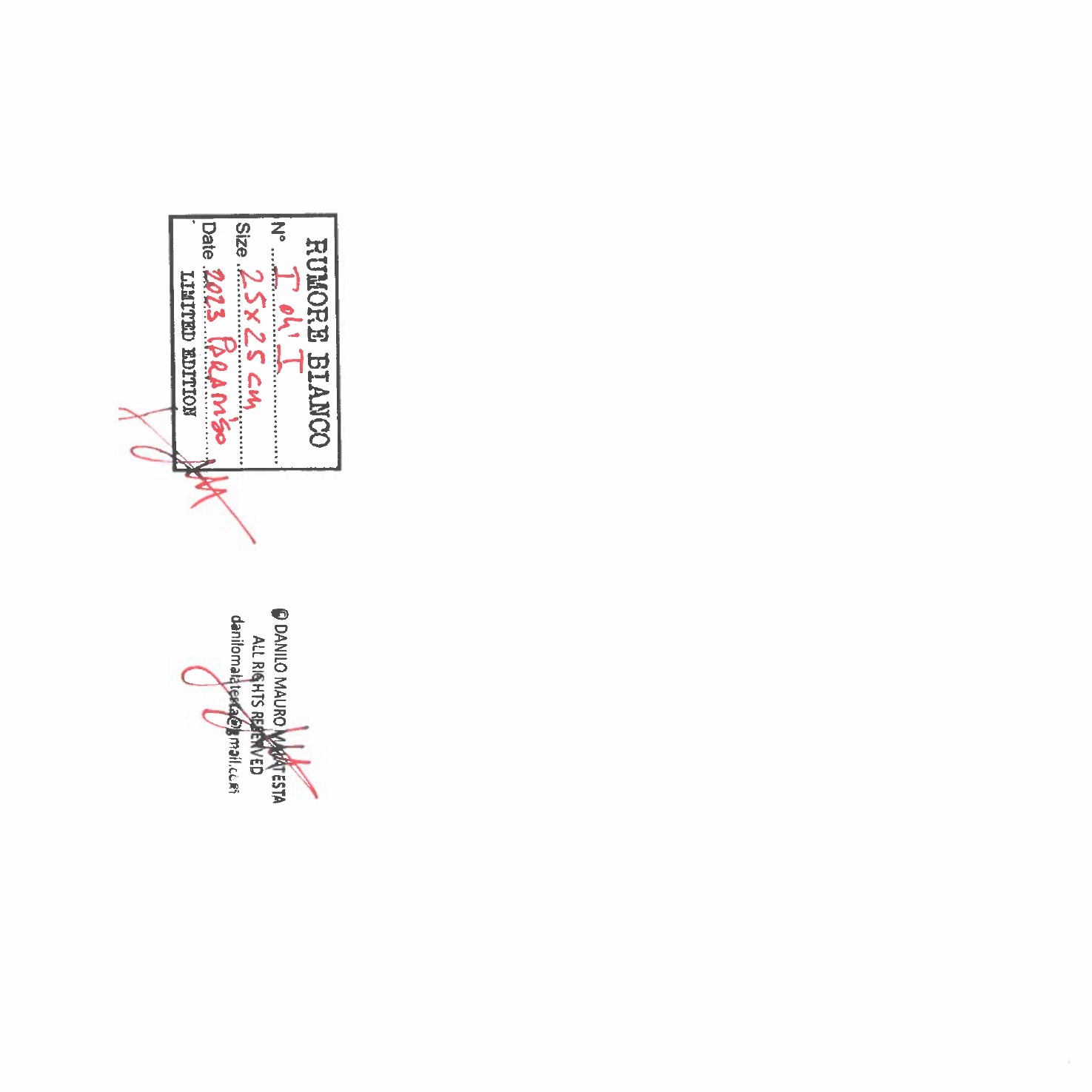 Danilo Mauro Malatesta - Rumore Bianco – Inferno, Purgatorio, Paradiso. Trittico