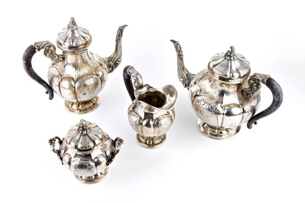 PIERO ARIOLI - Italian solid silver tea and coffee set