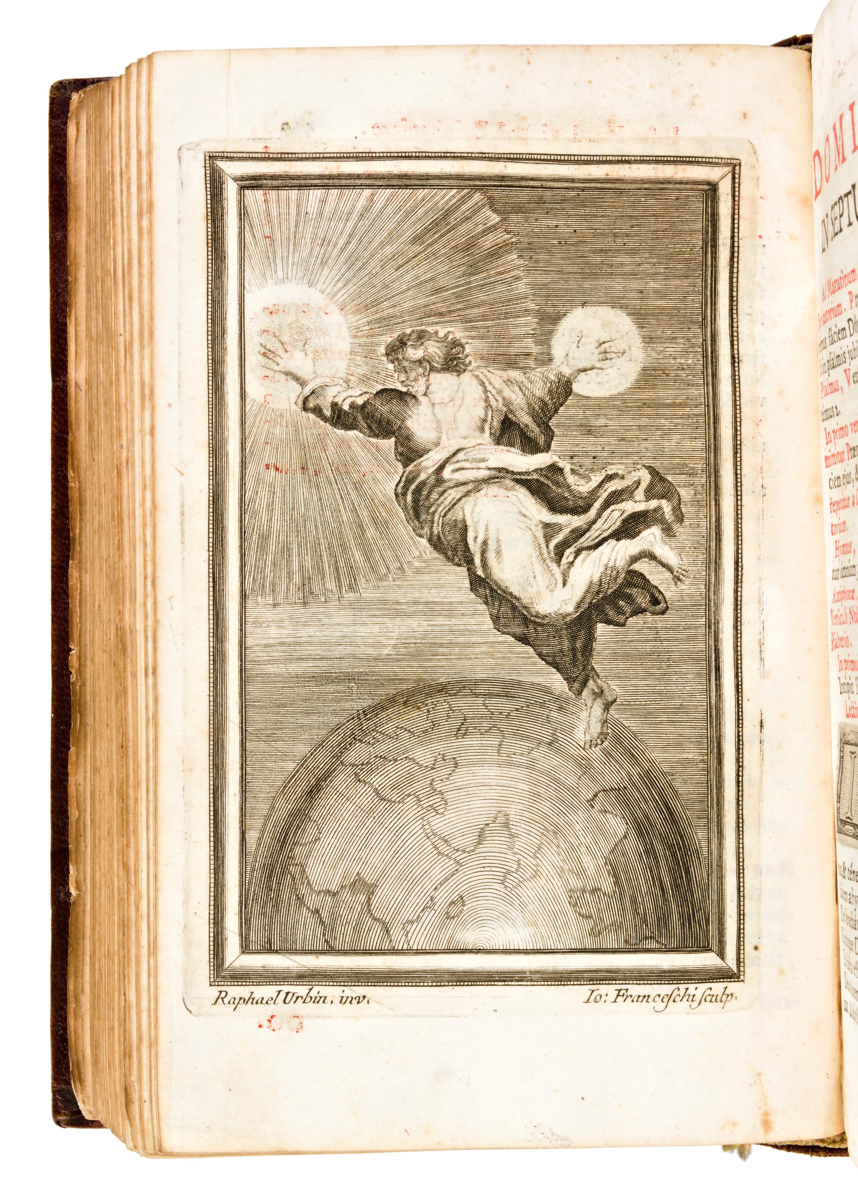 [legature alle Armi] Breviarium Romanum... Pars Hiemalis. Urbini, Mainardi 1740 - Uffizio della S...