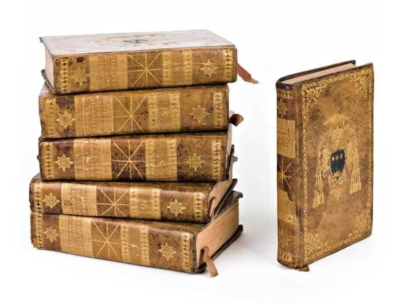 [legatura alle Armi] De Folgore, Gaetano : Institutiones Theologicae Ad Usum Studiosae Juventutis...