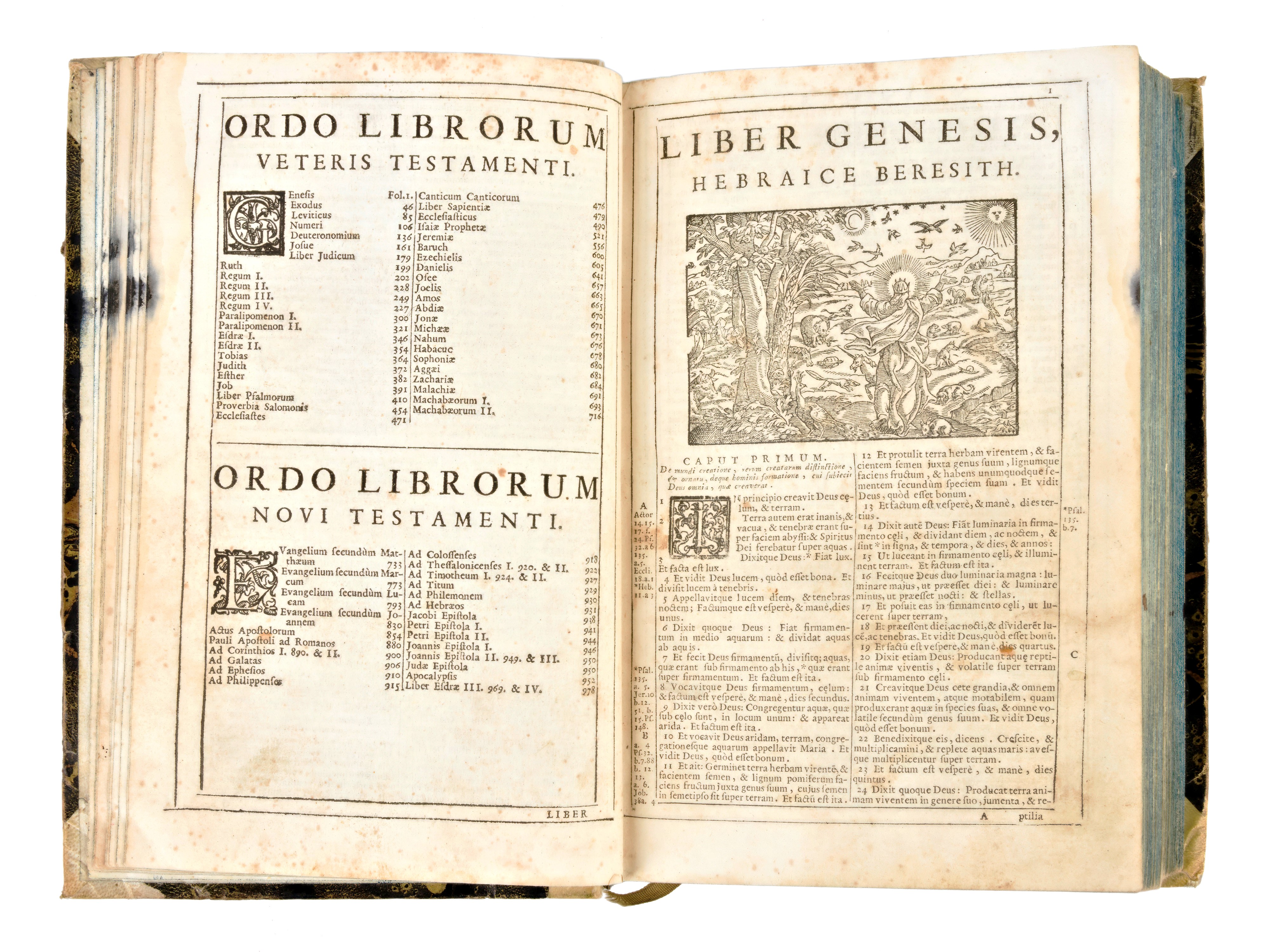 [bibbia Figurata] Biblia Sacra Vulgatae Editionis. in Venetia, N. Pezzana, 1706