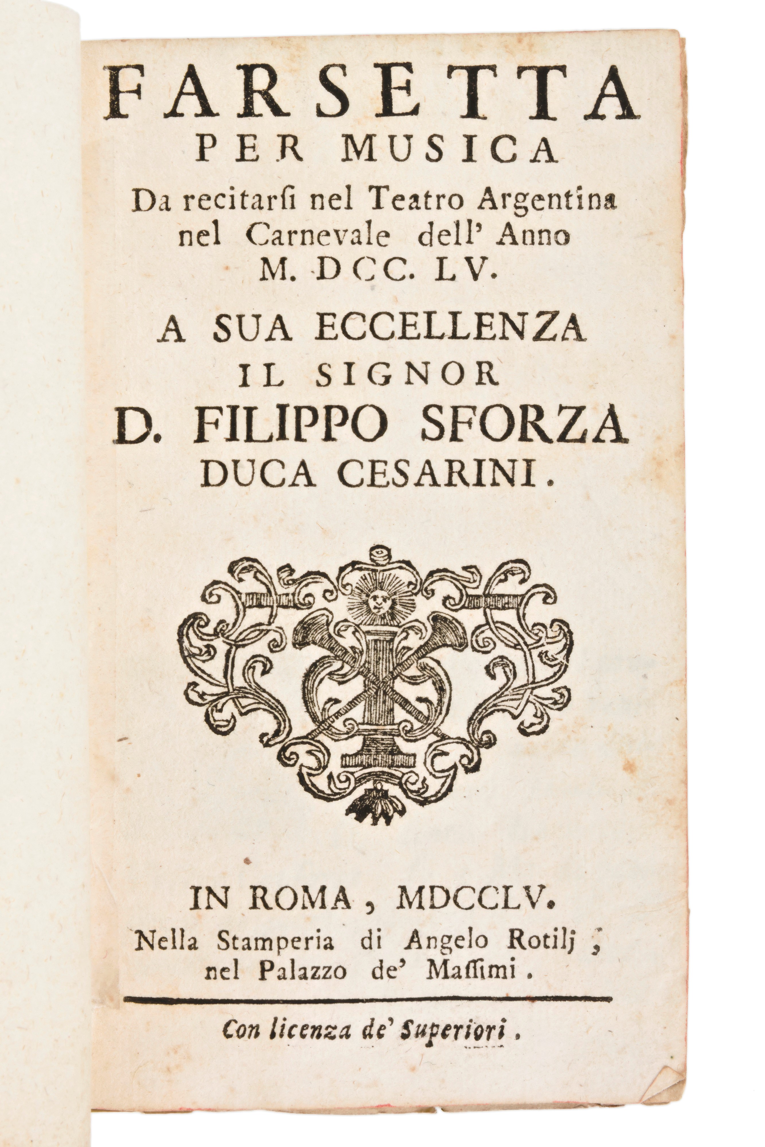 [Carnevale di Roma/Spoleto] Raccolta di 16 Libretti d'Opera anni 1751-1755.