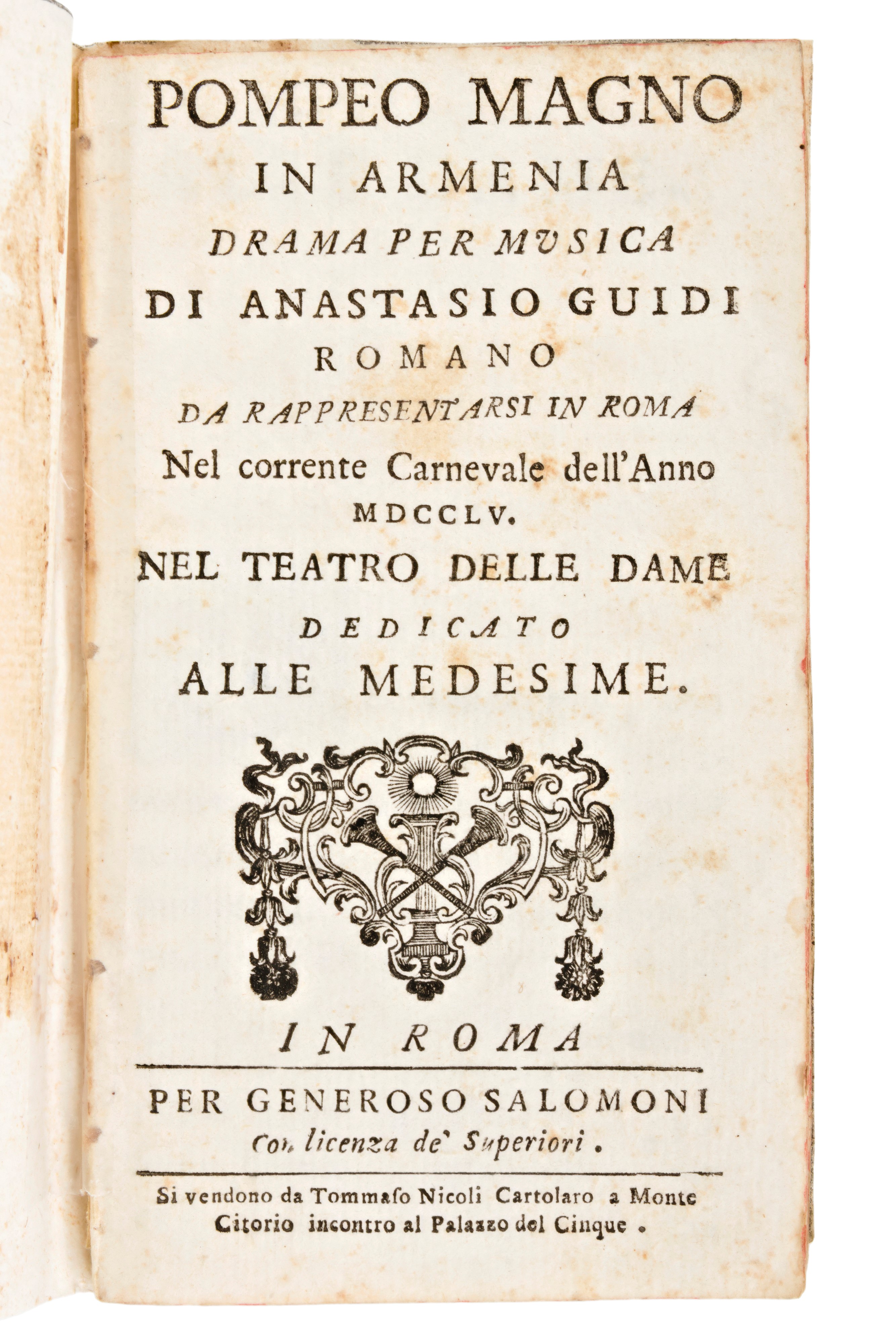 [Carnevale di Roma/Spoleto] Raccolta di 16 Libretti d'Opera anni 1751-1755.