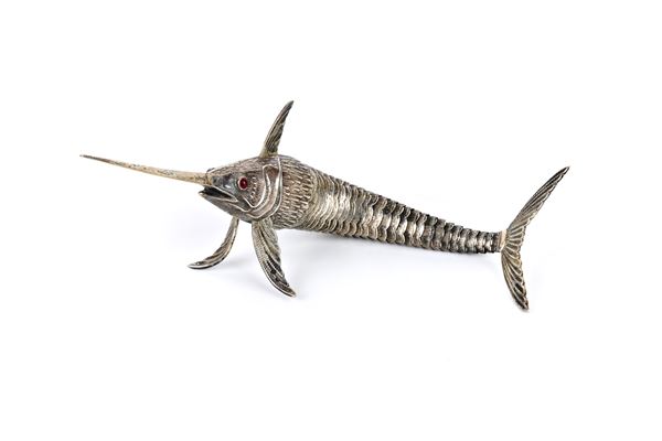 Solid silver swordfish