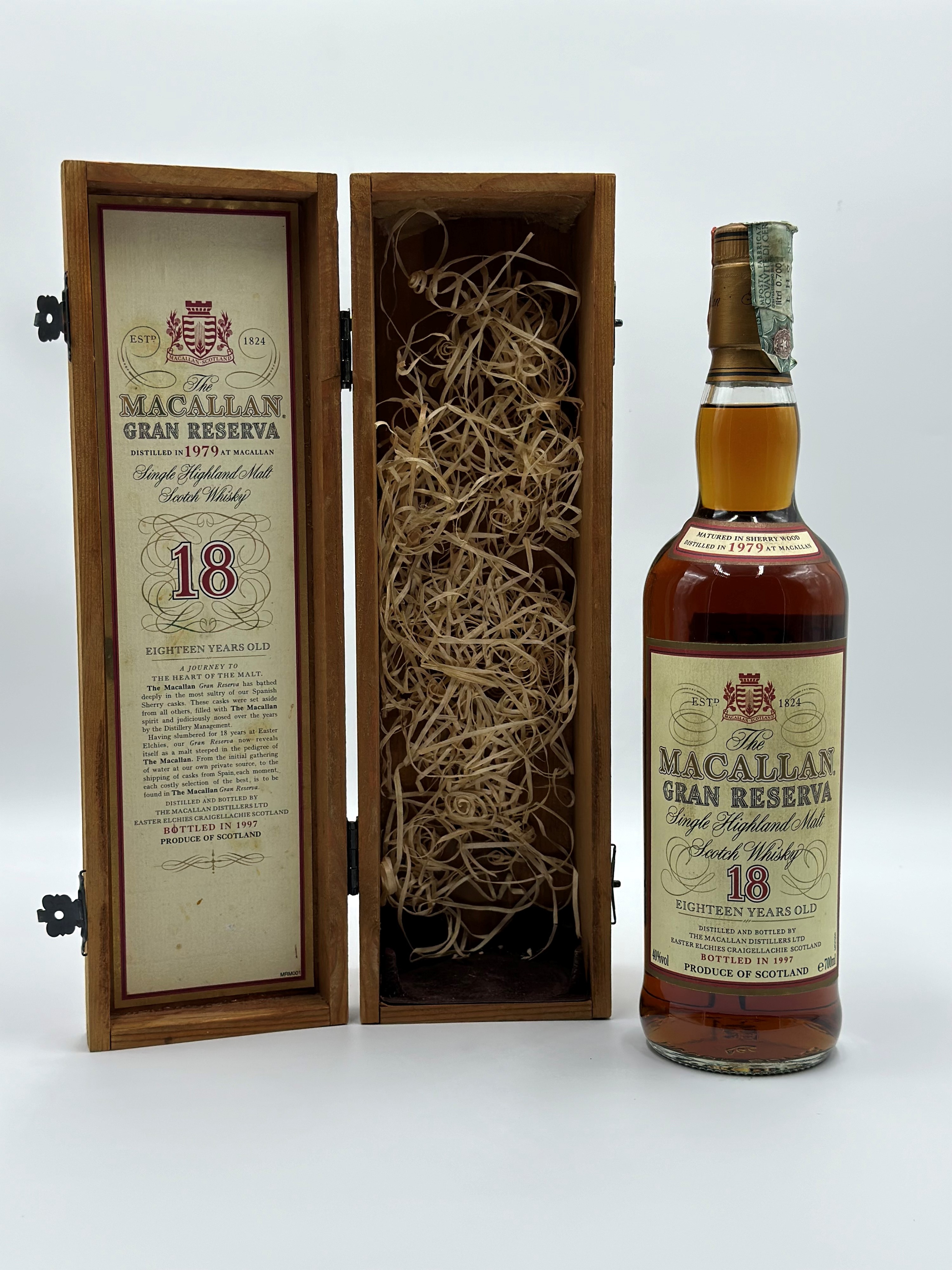 Whisky Gran Reserva 18 YO Single Malt Macallan 1979 1 Bot
