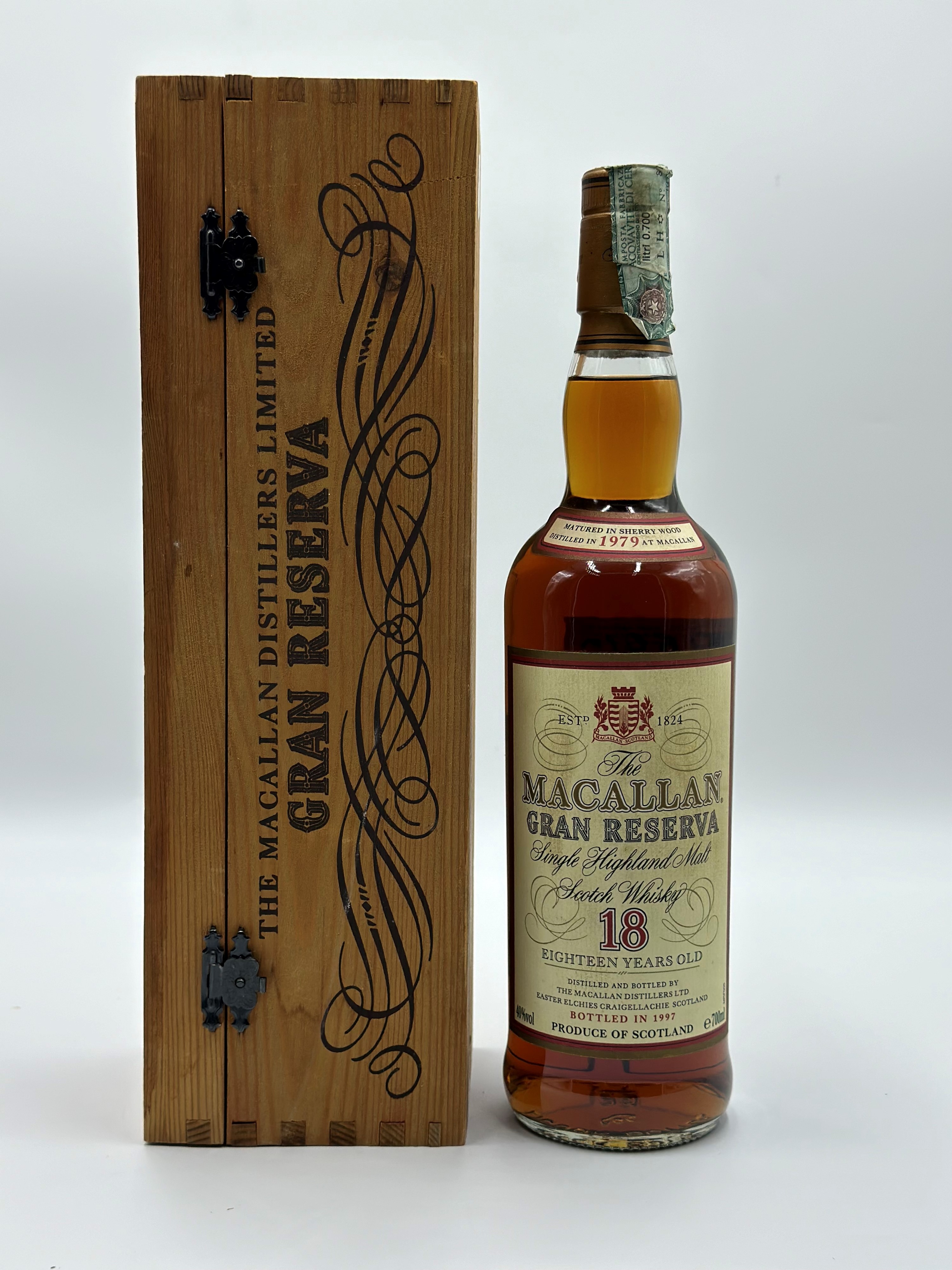 Whisky Gran Reserva 18 YO Single Malt Macallan 1979 1 Bot