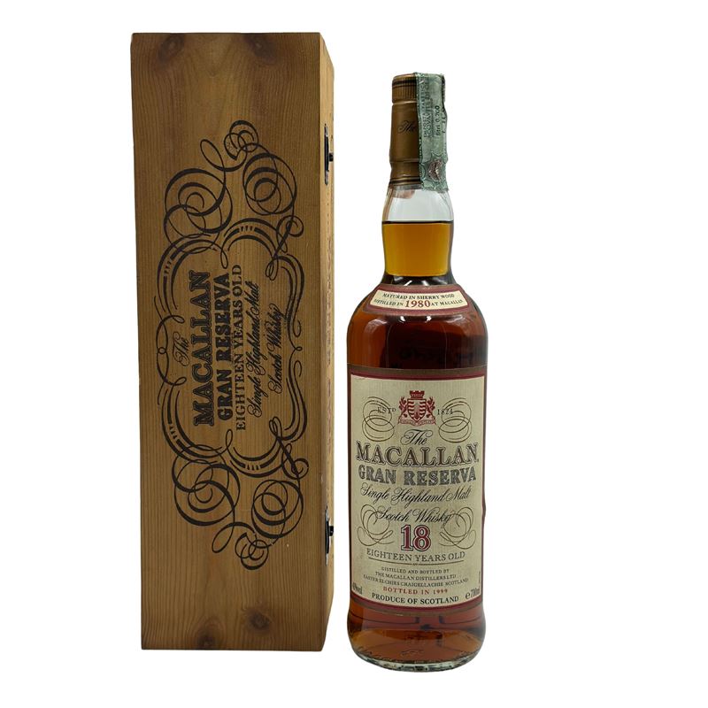 Whisky Gran Reserva 18 YO Single Malt Macallan 1980 1 Bot