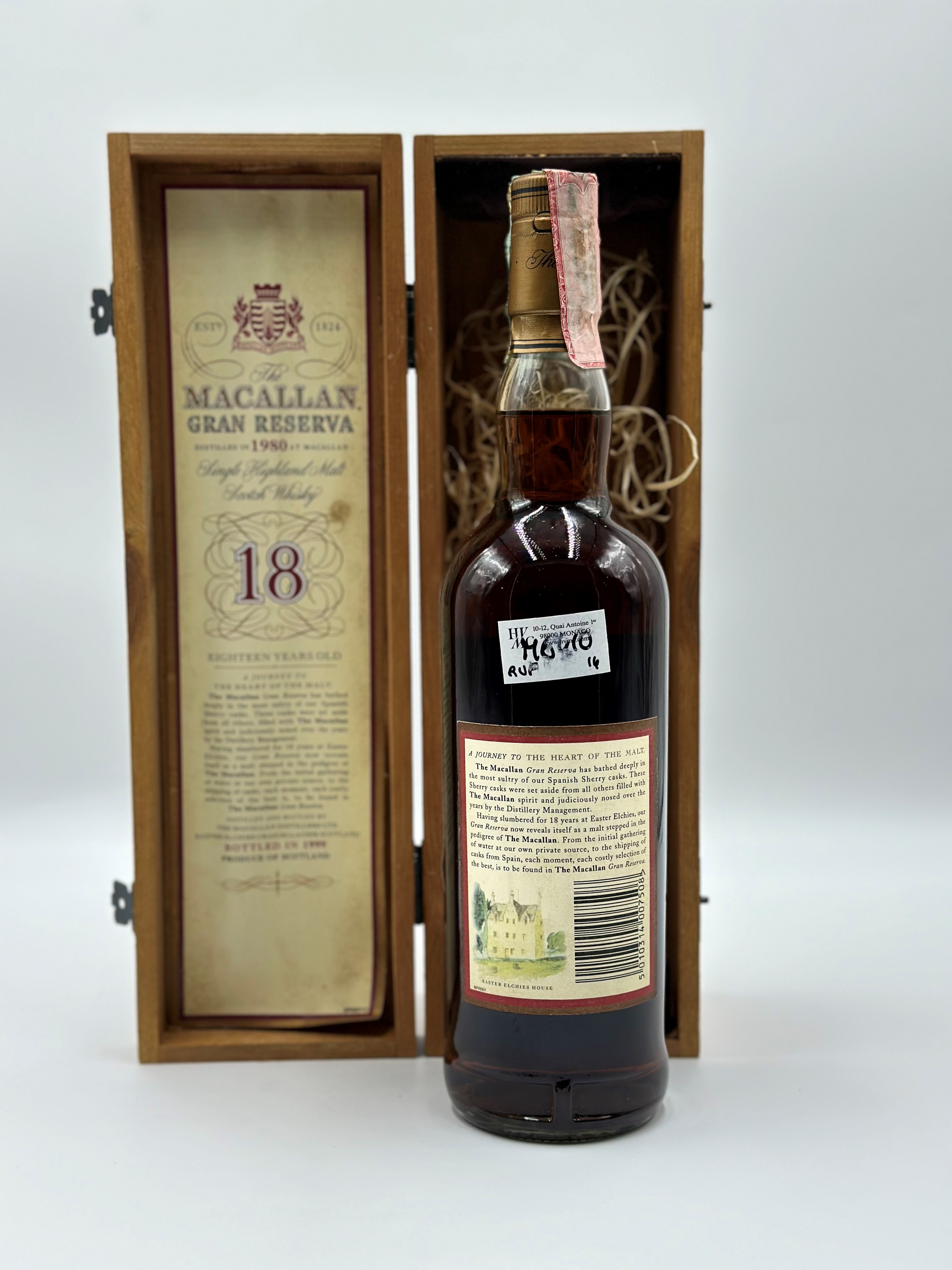 Whisky Gran Reserva 18 YO Single Malt Macallan 1980 1 Bot