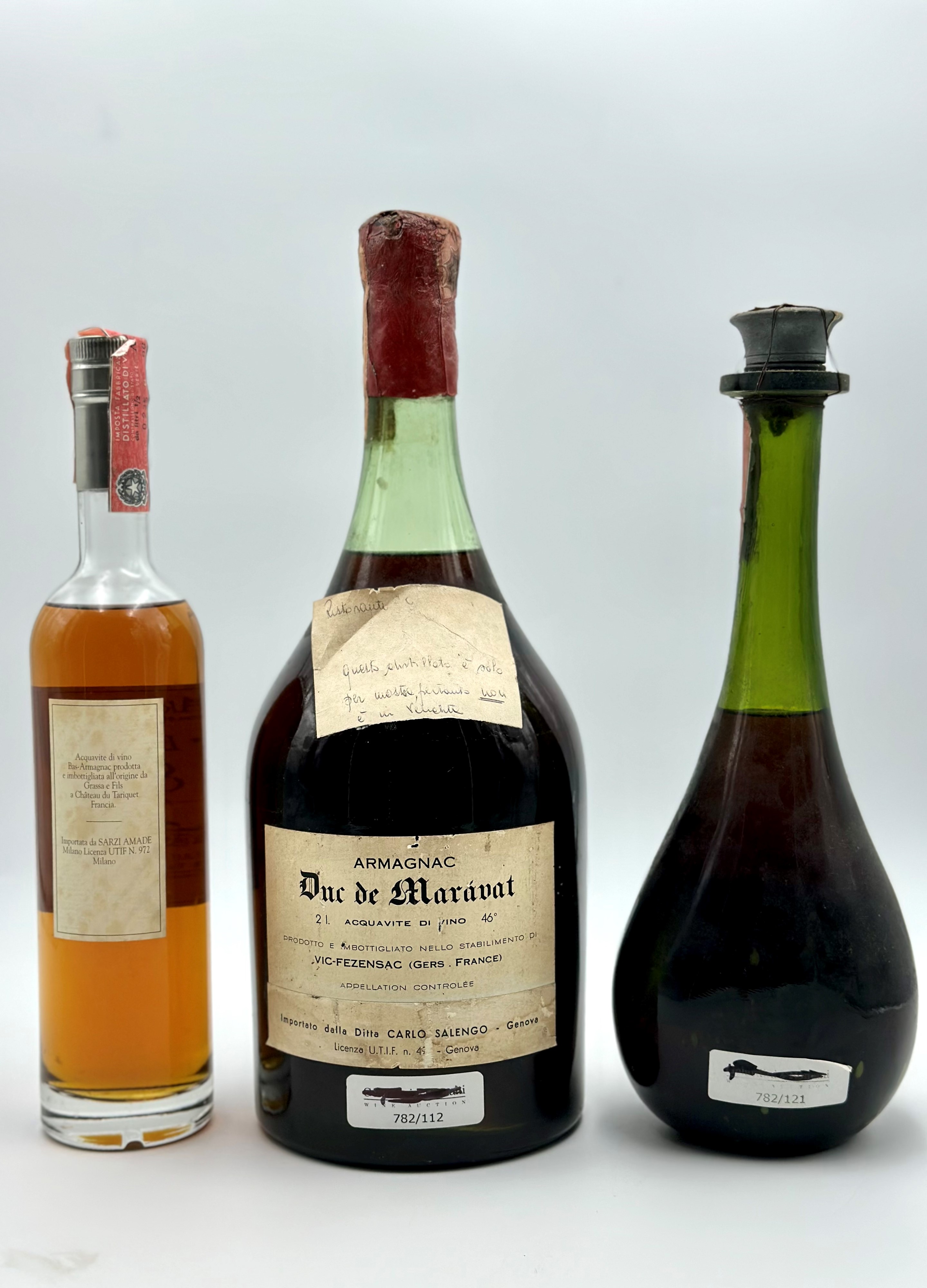 Folle Blanche 8 Yo - Duc De Maravat, Armagnac Selection Special Reserve - Princes De Cognac Vieil...