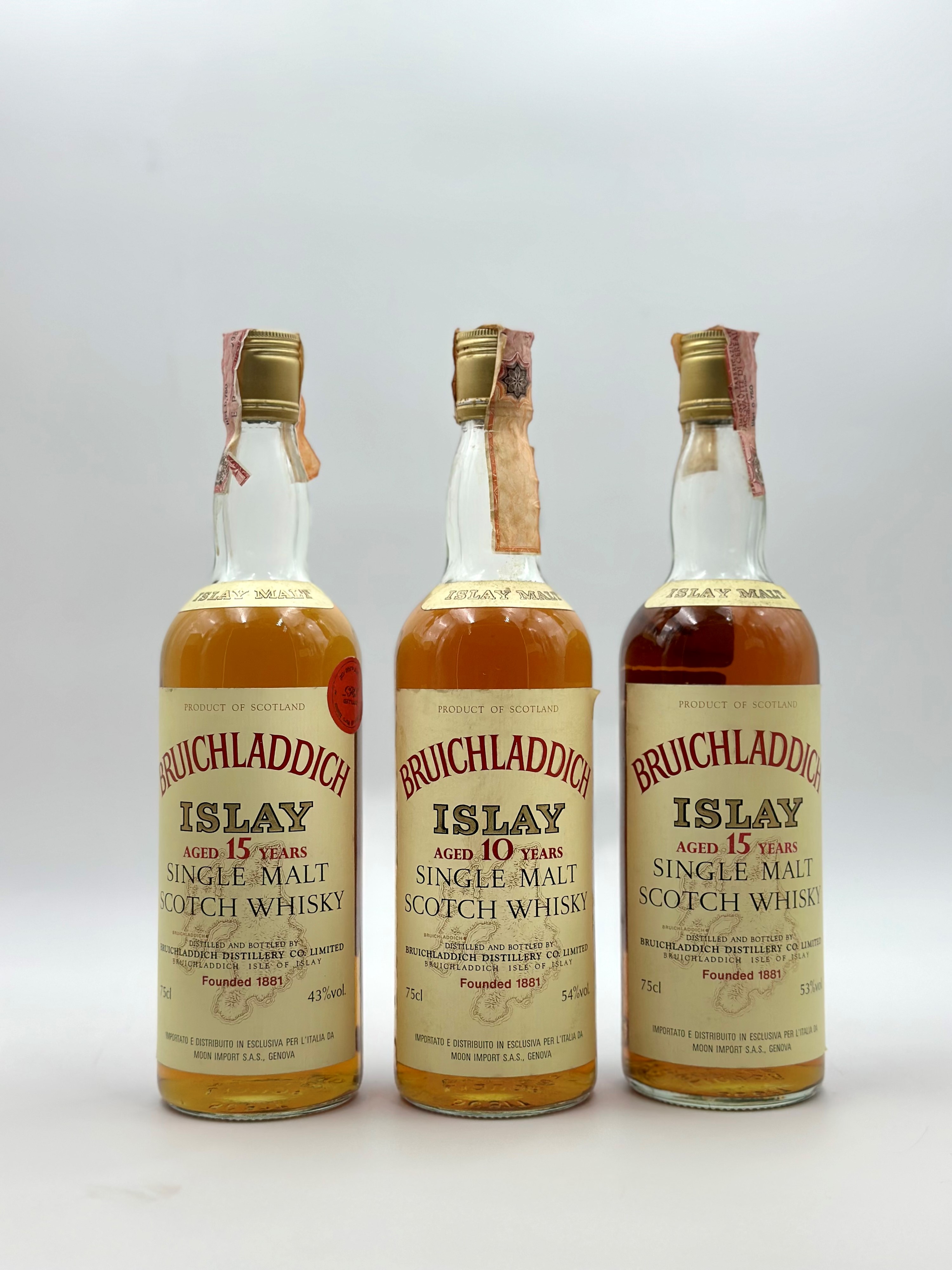 Bruichladdich, Islay 10 & 15 Years Old
