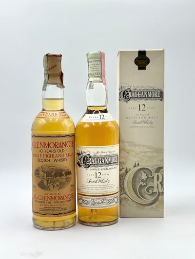 Glenmorange 10 Years Old Scotch Whisky - Gragganmore 12 Years Old Scotch Whisky