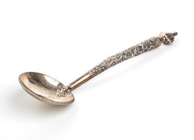 Cucchiaio birmano, argento, XIX secolo