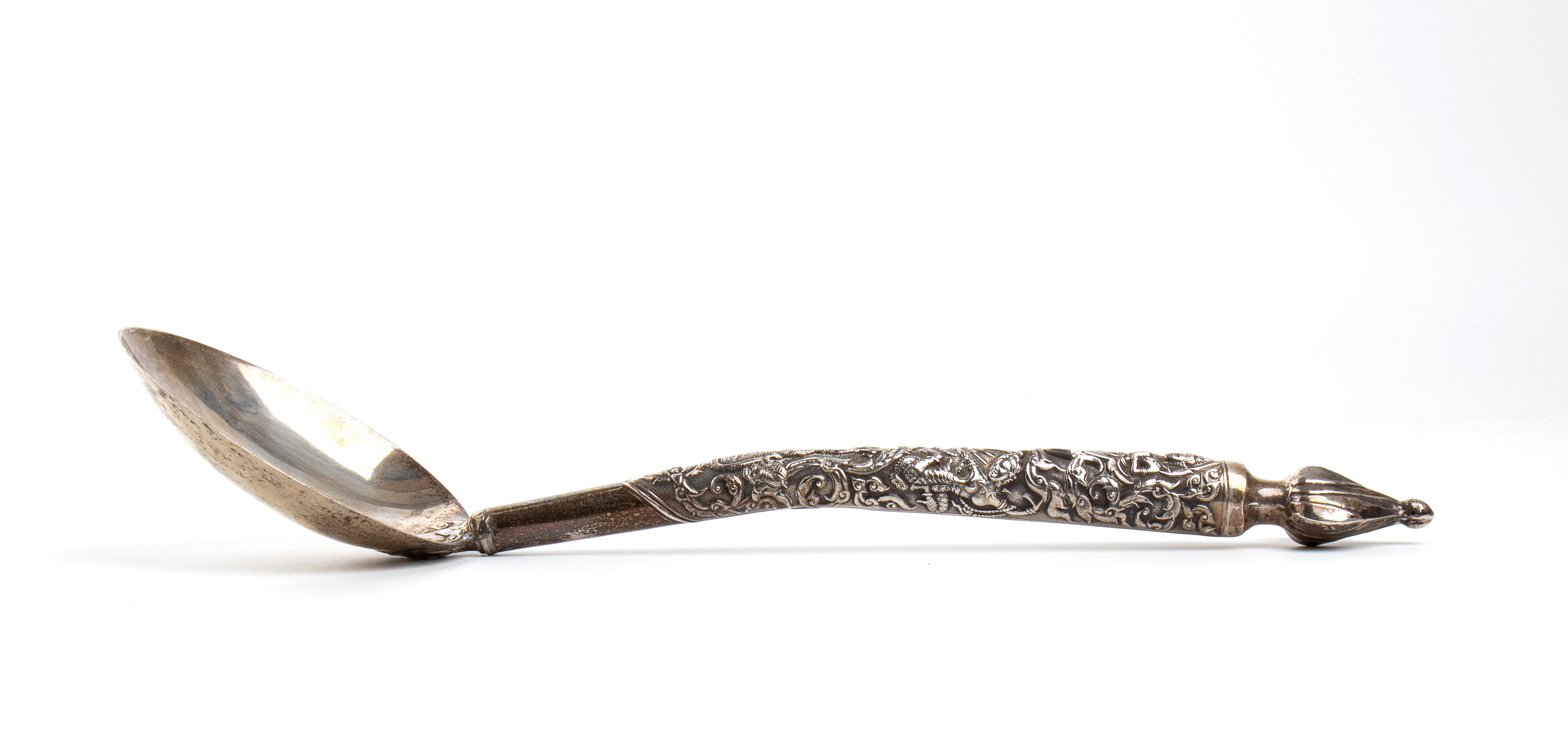 Cucchiaio birmano, argento, XIX secolo
