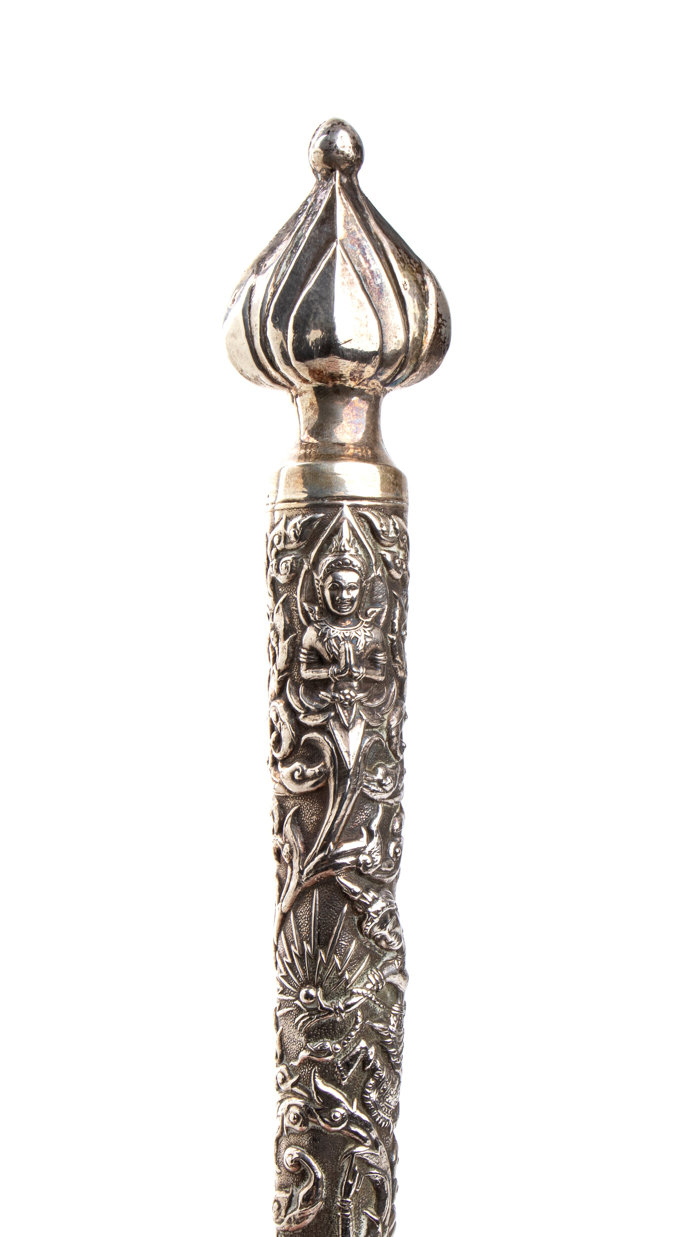 Cucchiaio birmano, argento, XIX secolo