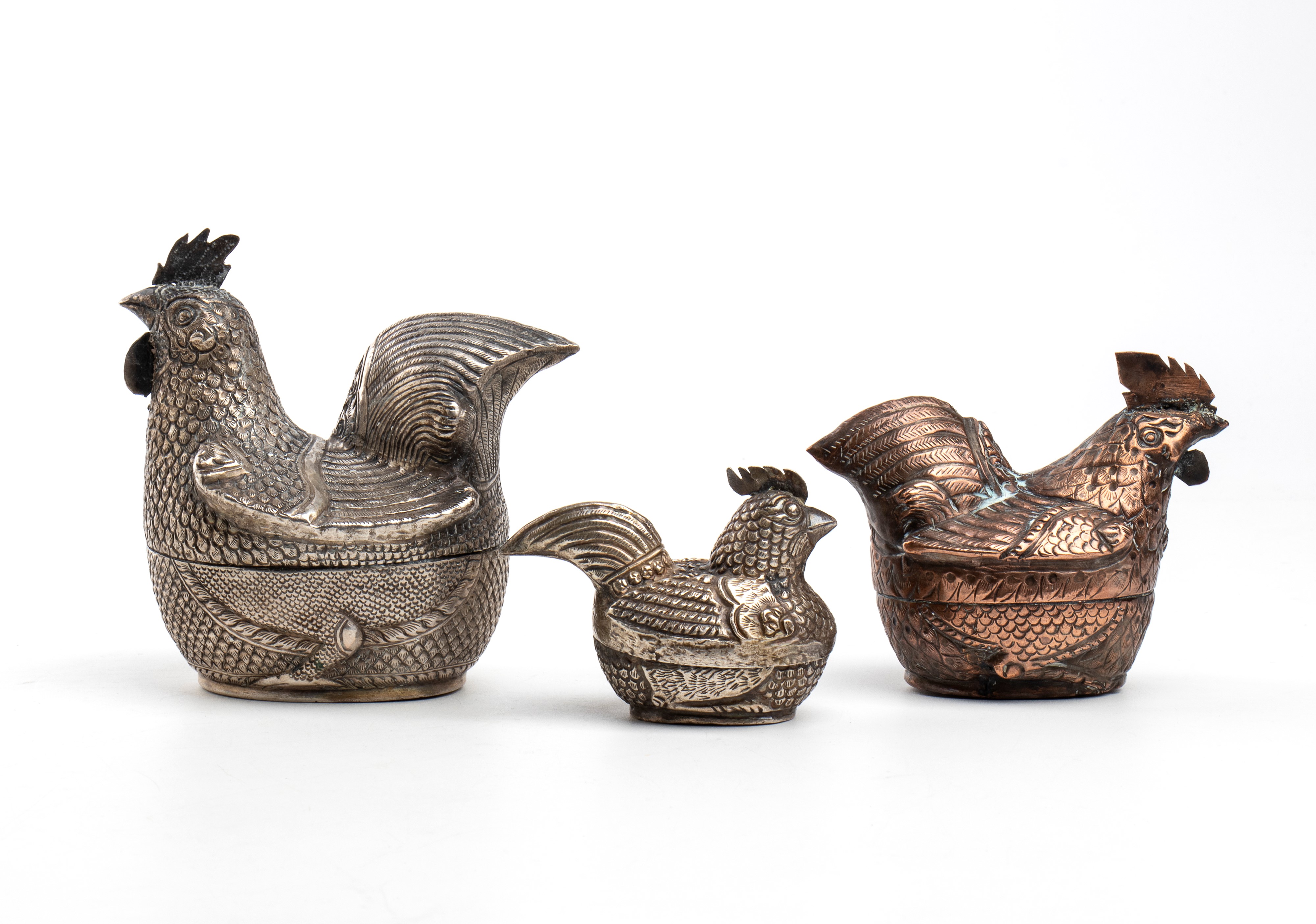 Tre scatole di betel cambogiane