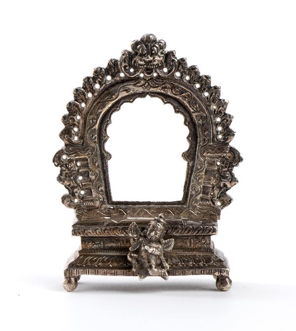 Indian solid silver throne 