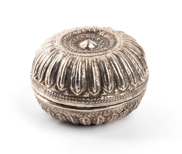 Indian solid silver box