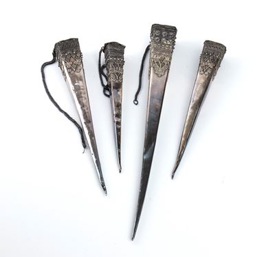 Fucinçine per capelli in argento, Laos, XIX secolo