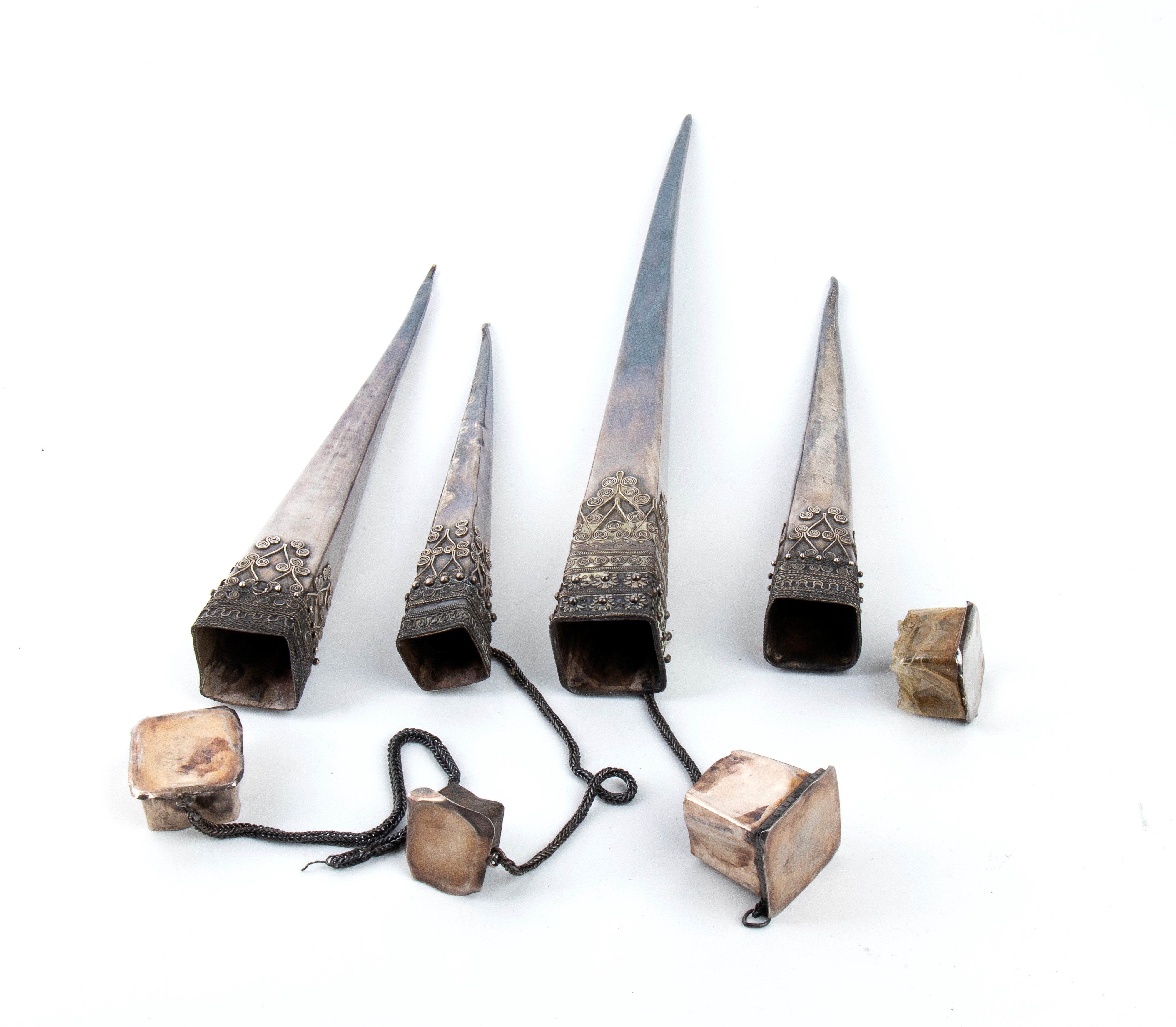 Fucinçine per capelli in argento, Laos, XIX secolo