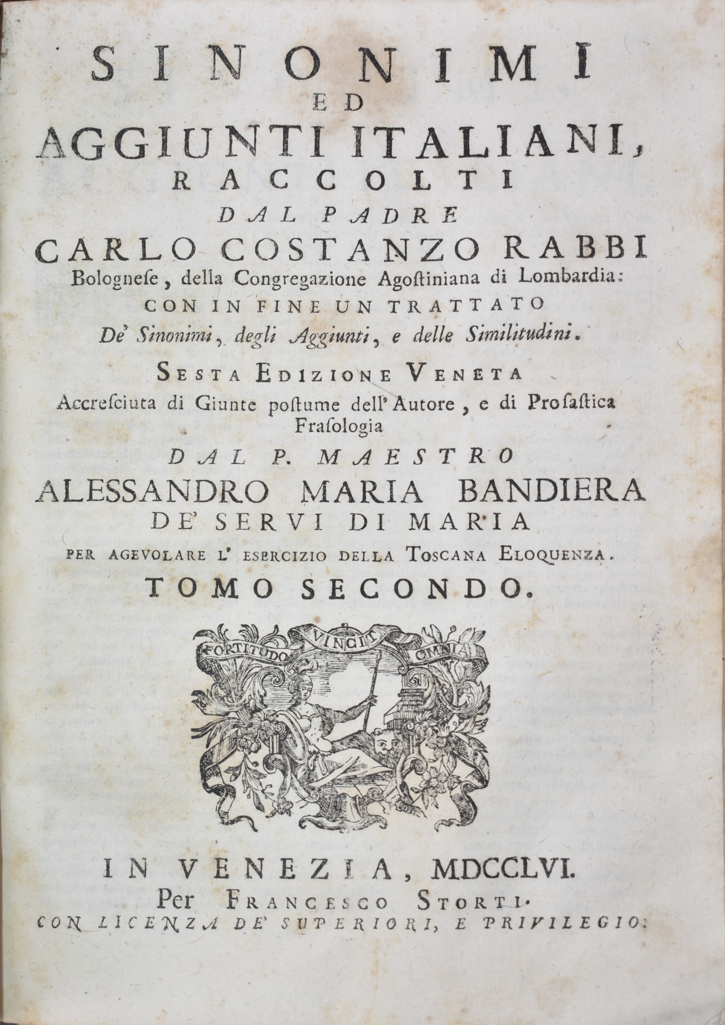 [accademia della Crusca] Vocabolario degli Accademici della Crusca. Edizione Seconda Veneta Accre...
