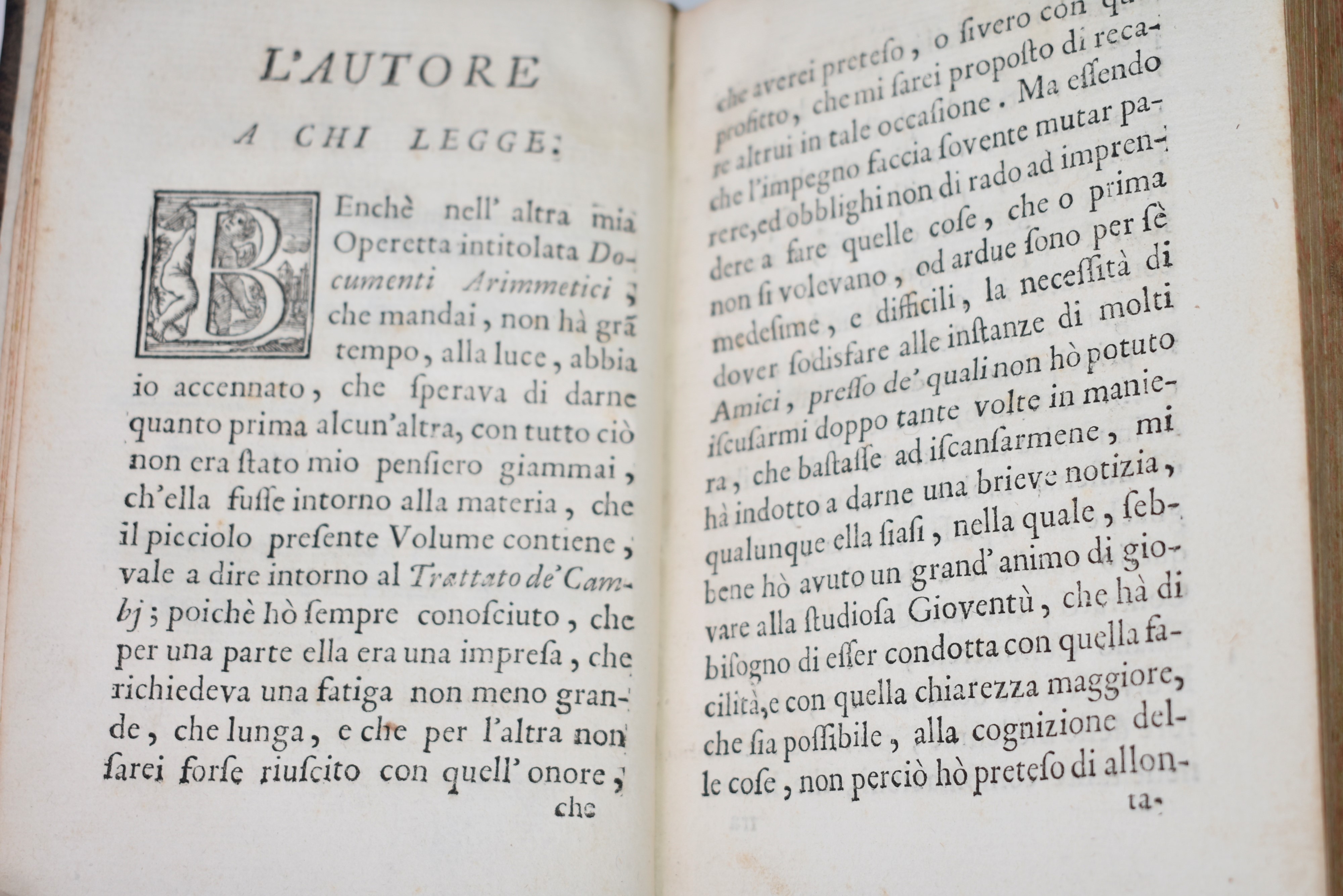 Conti, Alessandro : Trattato De Cambj, Ragguagli e Commissioni. Composto dal P. Alessandro Maria ...