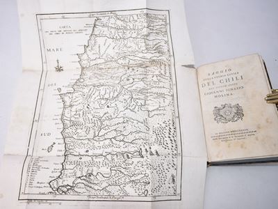 Molina, Giovanni Ignazio: Saggio sulla Storia Civile del Chili. Bologna, 1787, nella Stamperia di...