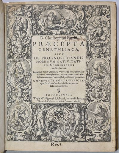 Pezel, Christoph D. Christophori Pezelii Praecepta Genethliaca Siue De Prognosticandis Hominum Na...