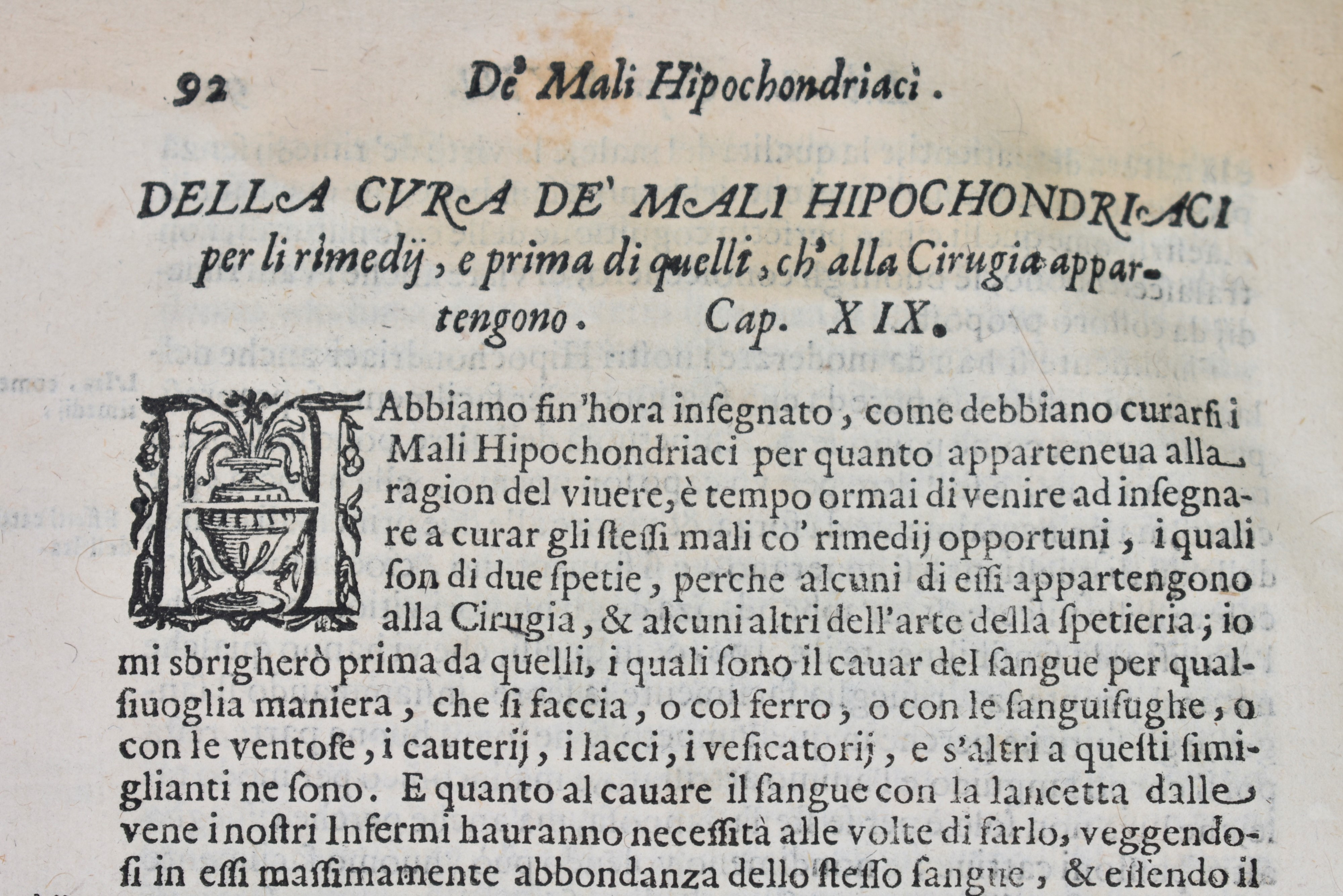 Zacchia, Paolo: DE' MALI HIPOCHONDRIACI LIBRI TRE DEL SIGNOR PAOLO ZACCHIA. IN QUESTA NUOUA IMPRE...