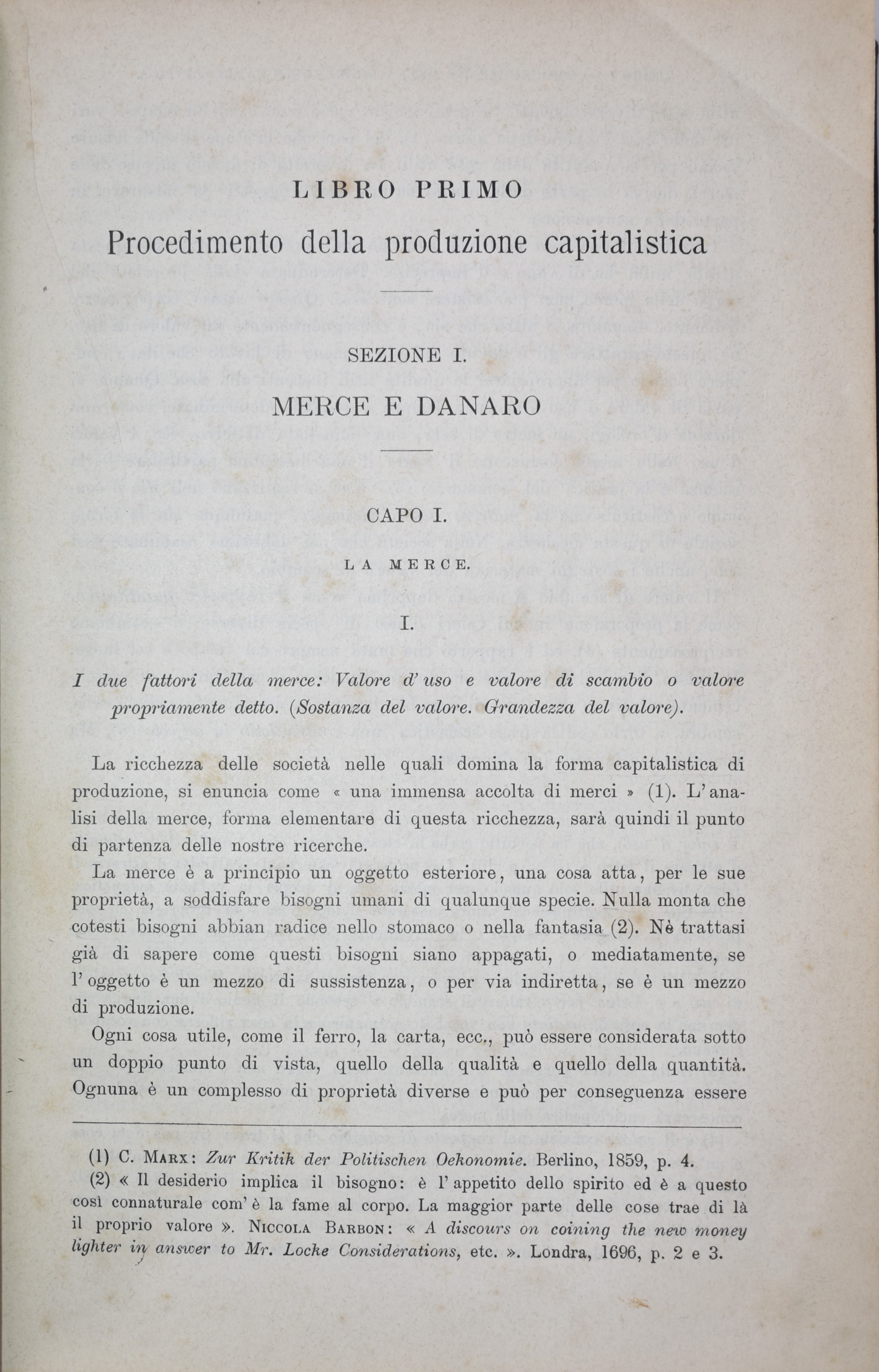 Marx, Karl il Capitale. Critica Dell’economia Politica. [biblioteca Dell'economista: Raccolta del...