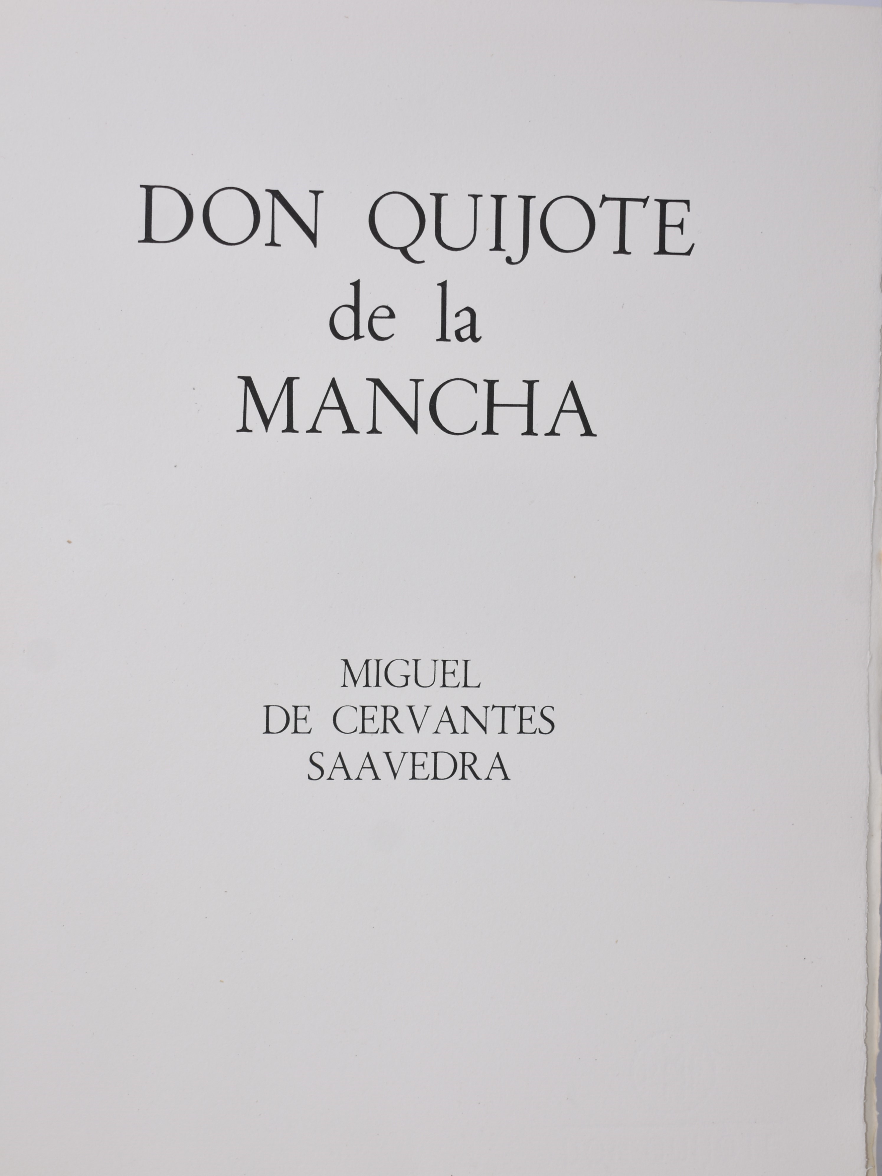 Cervantes Saavedra, Miguel de : DON QUIJOTE DE LA MANCHA. ILLUSTRAZIONI DI CARLO CARRÀ. Milano, 1...