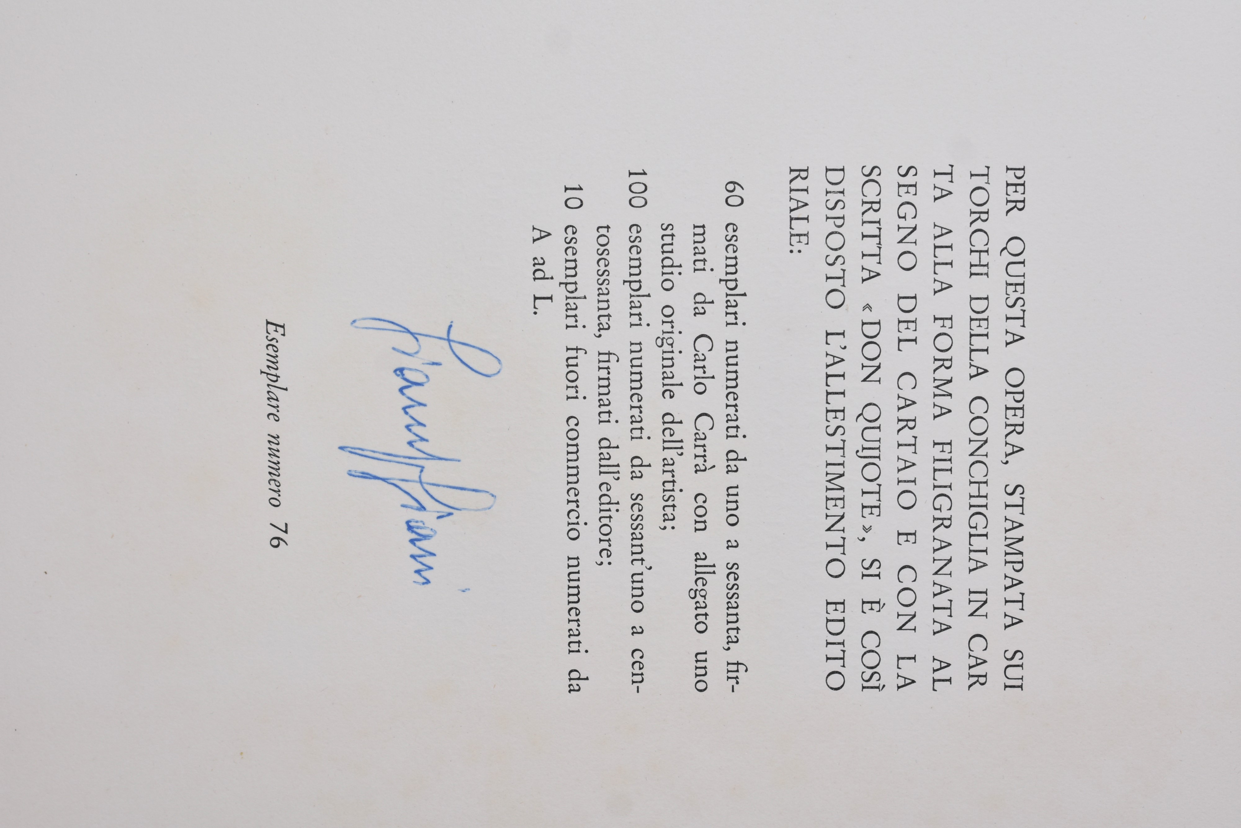 Cervantes Saavedra, Miguel de : DON QUIJOTE DE LA MANCHA. ILLUSTRAZIONI DI CARLO CARRÀ. Milano, 1...