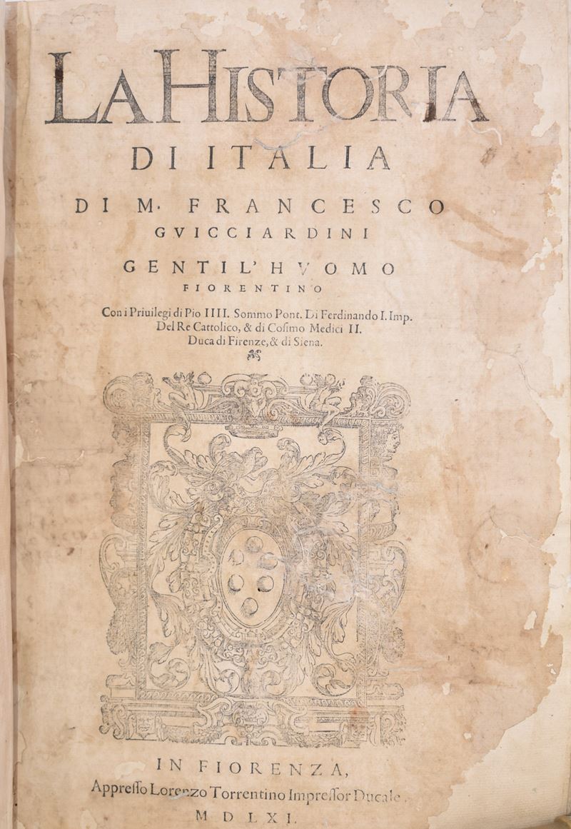 Guicciardini, Francesco : la Historia di Italia di M. Francesco Guicciardini Gentil'huomo Fiorent...