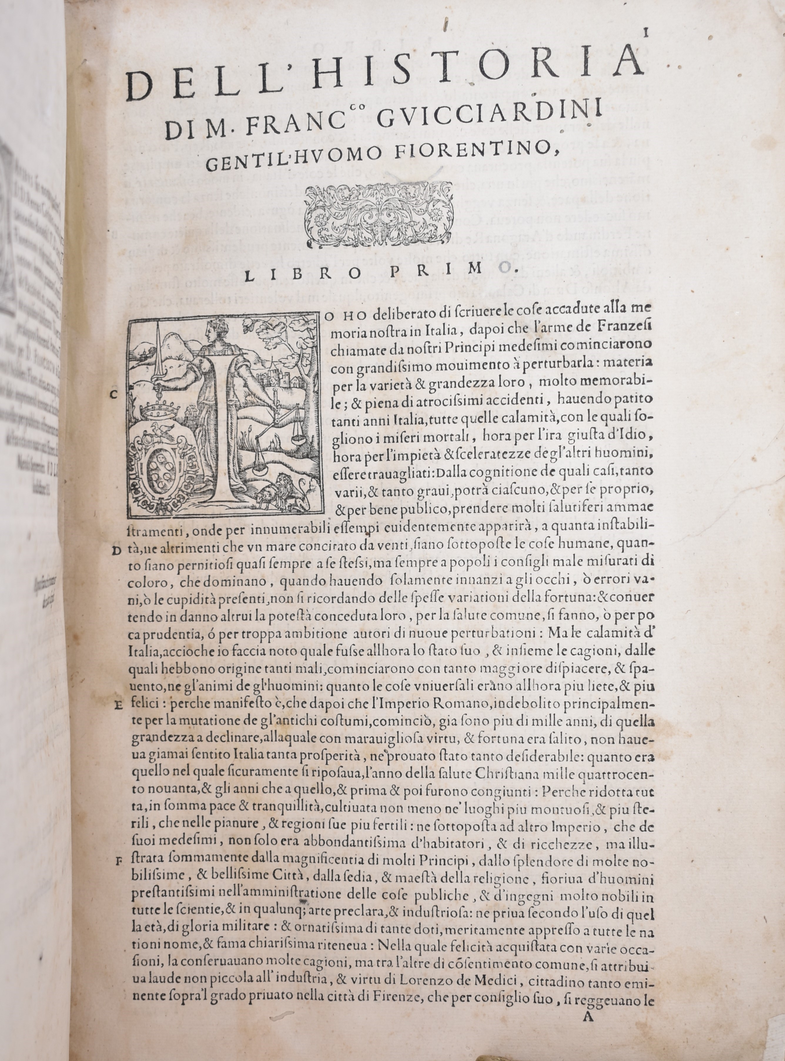 Guicciardini, Francesco : la Historia di Italia di M. Francesco Guicciardini Gentil'huomo Fiorent...