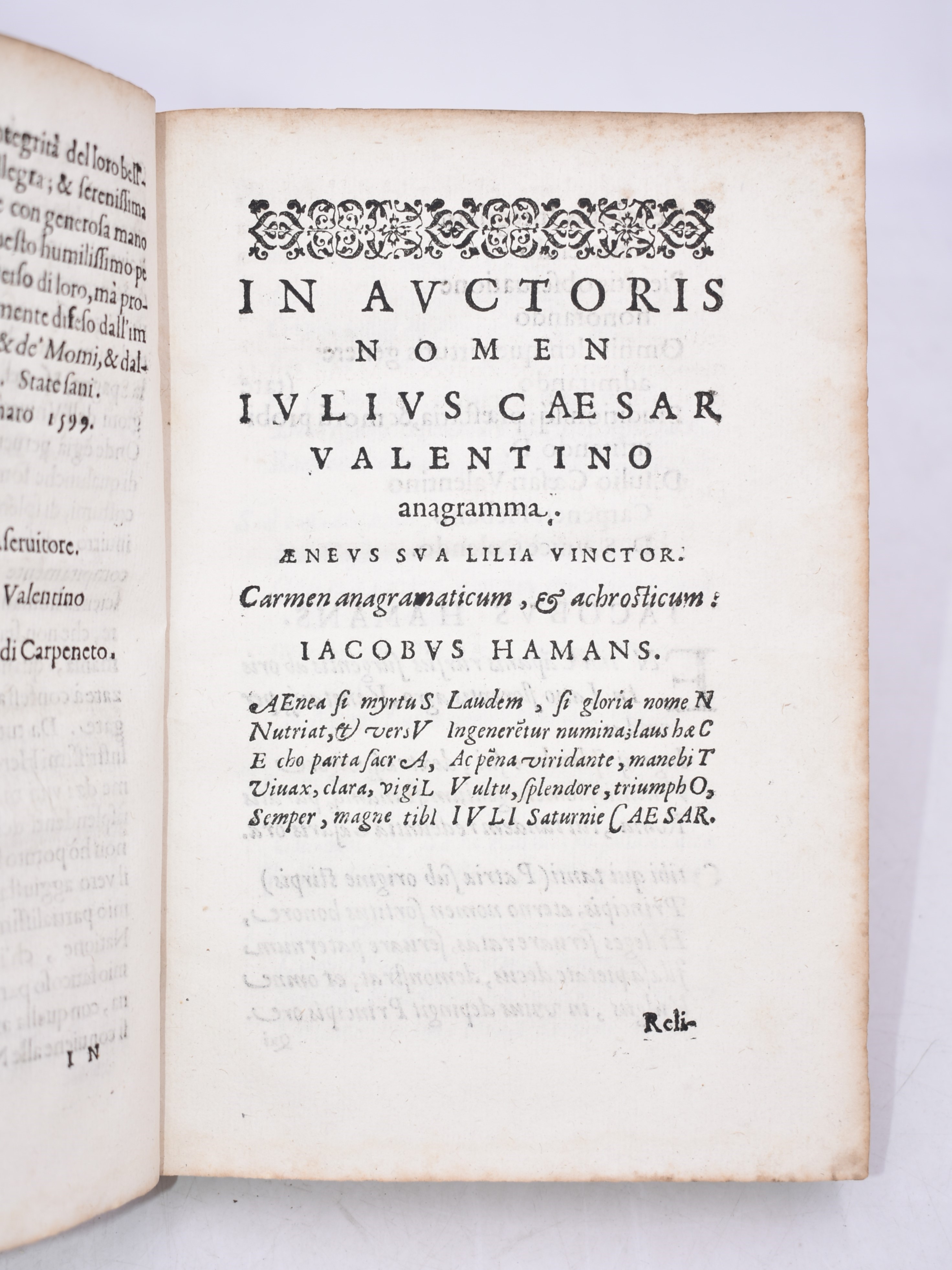 Filippe, Bartholomaeu / Valentino, Giulio Cesare : Trattato del Conseglio, Et De' Conseglieri De'...