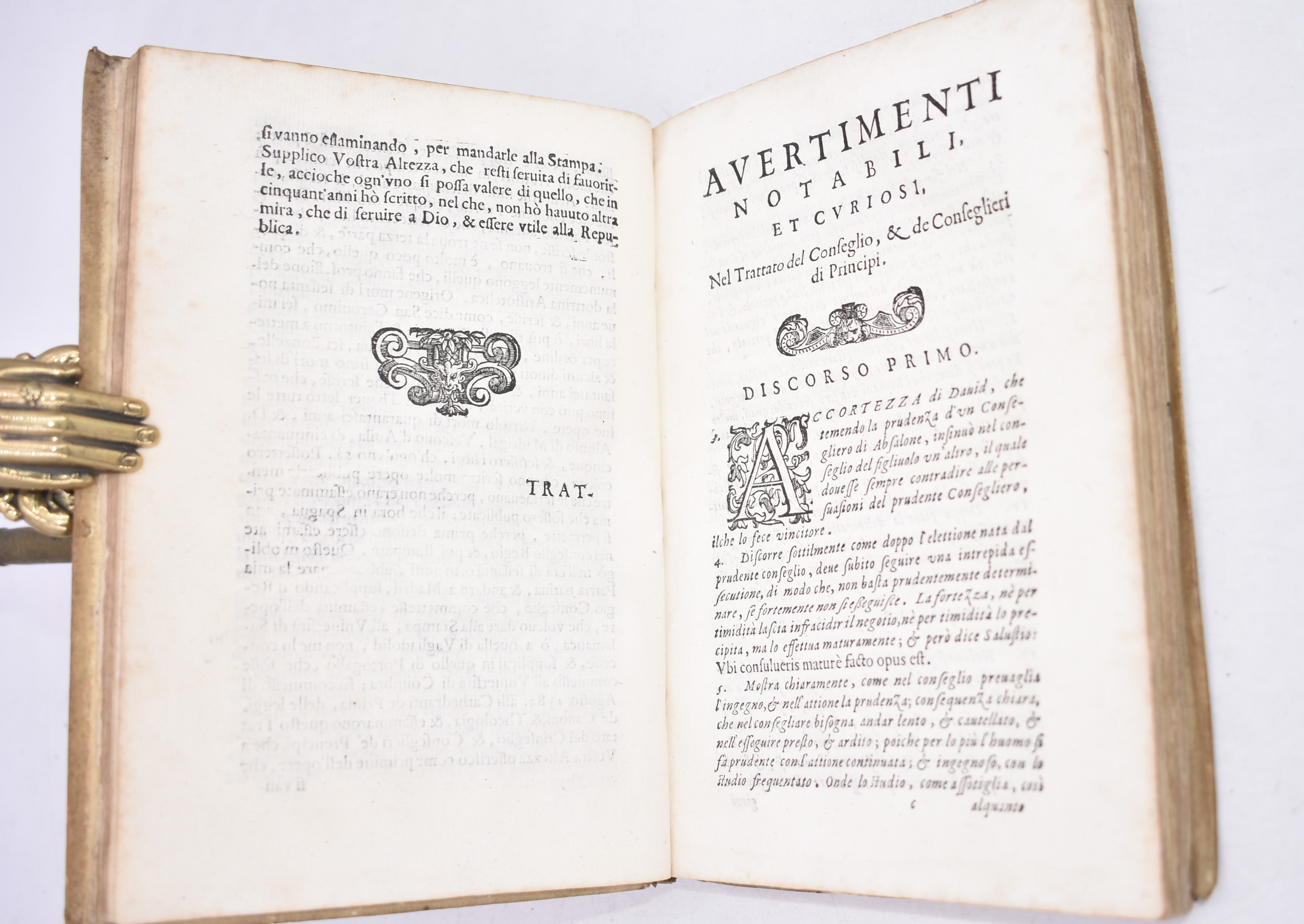 Filippe, Bartholomaeu / Valentino, Giulio Cesare : Trattato del Conseglio, Et De' Conseglieri De'...