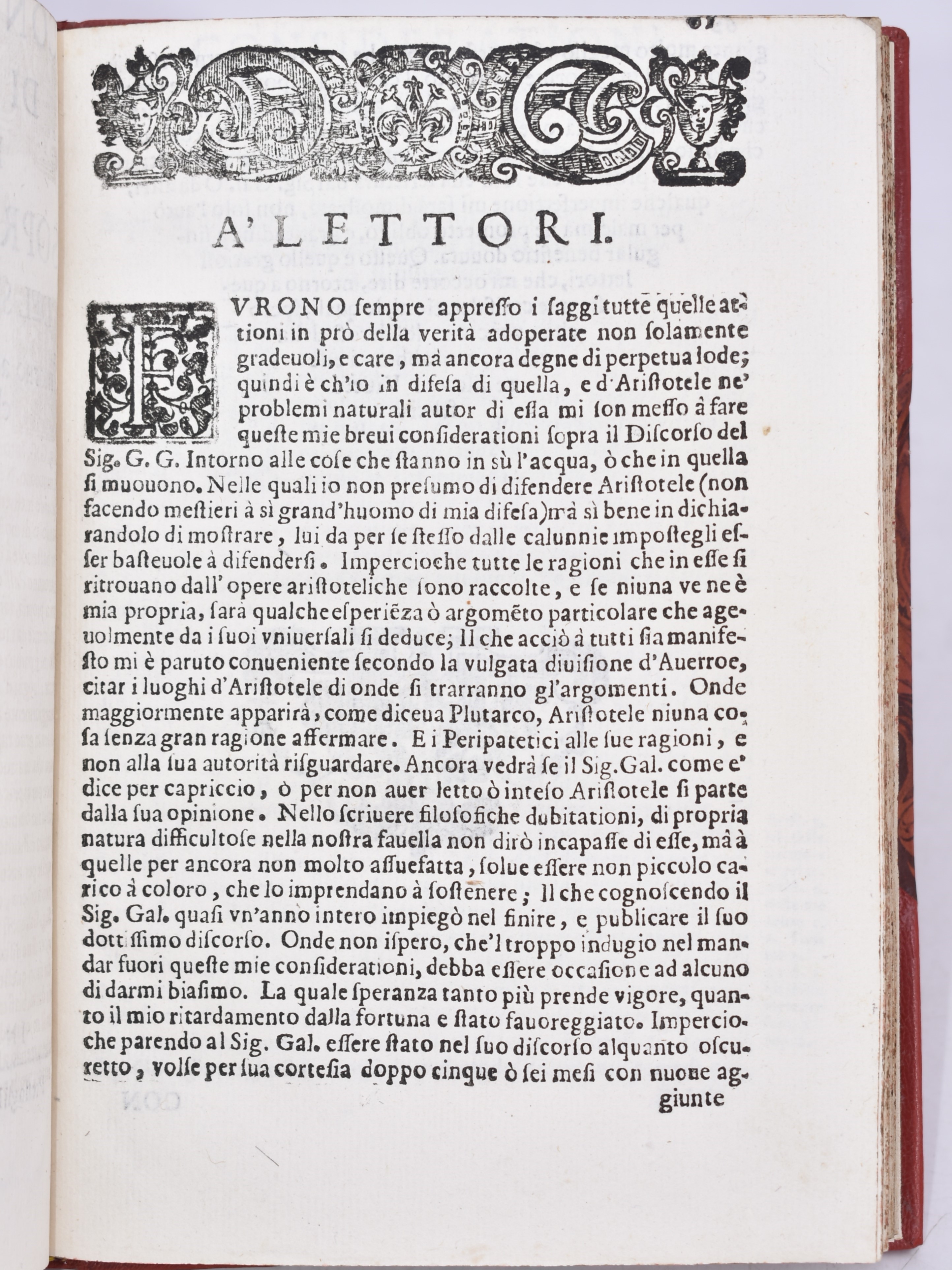Galilei, Galileo / Colombe, Ludovico delle / Grazia, Vincenzo di CONSIDERATIONI DI M. VINCENTIO D...