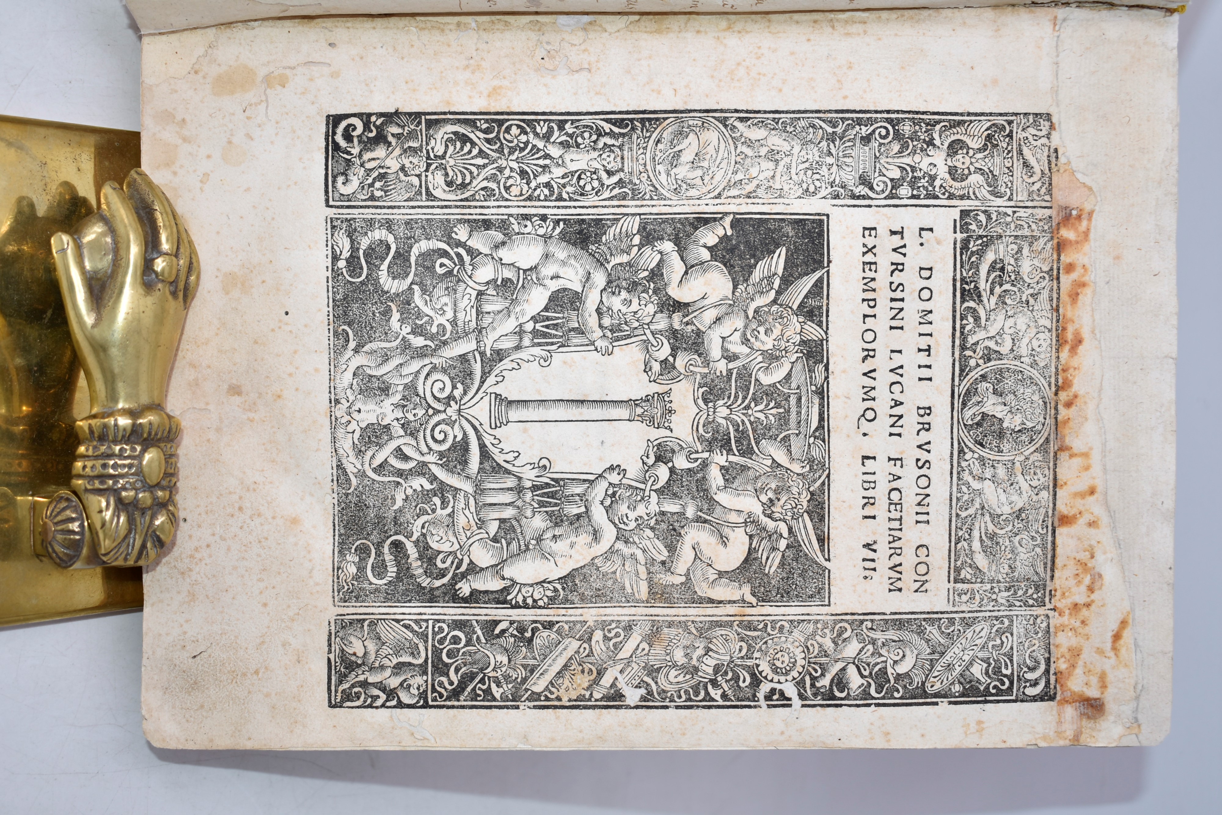 Brusoni, Lucius Domitius: Facetiarum Exemplorumque, Libri VII. Impressum Romae, 1518, per Iacobum...