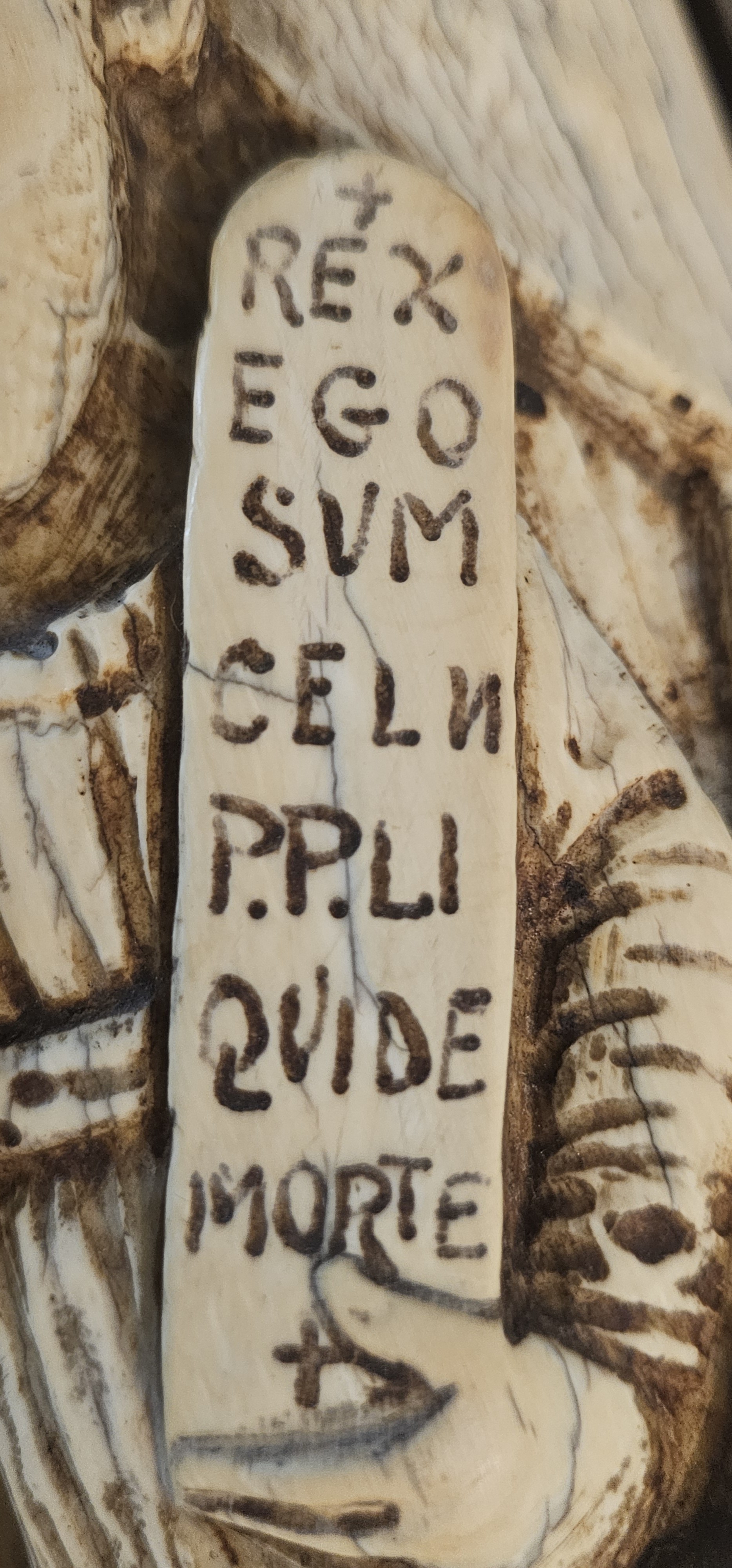 Madonna con Bambino in avorio in stile Romanico Bizantino