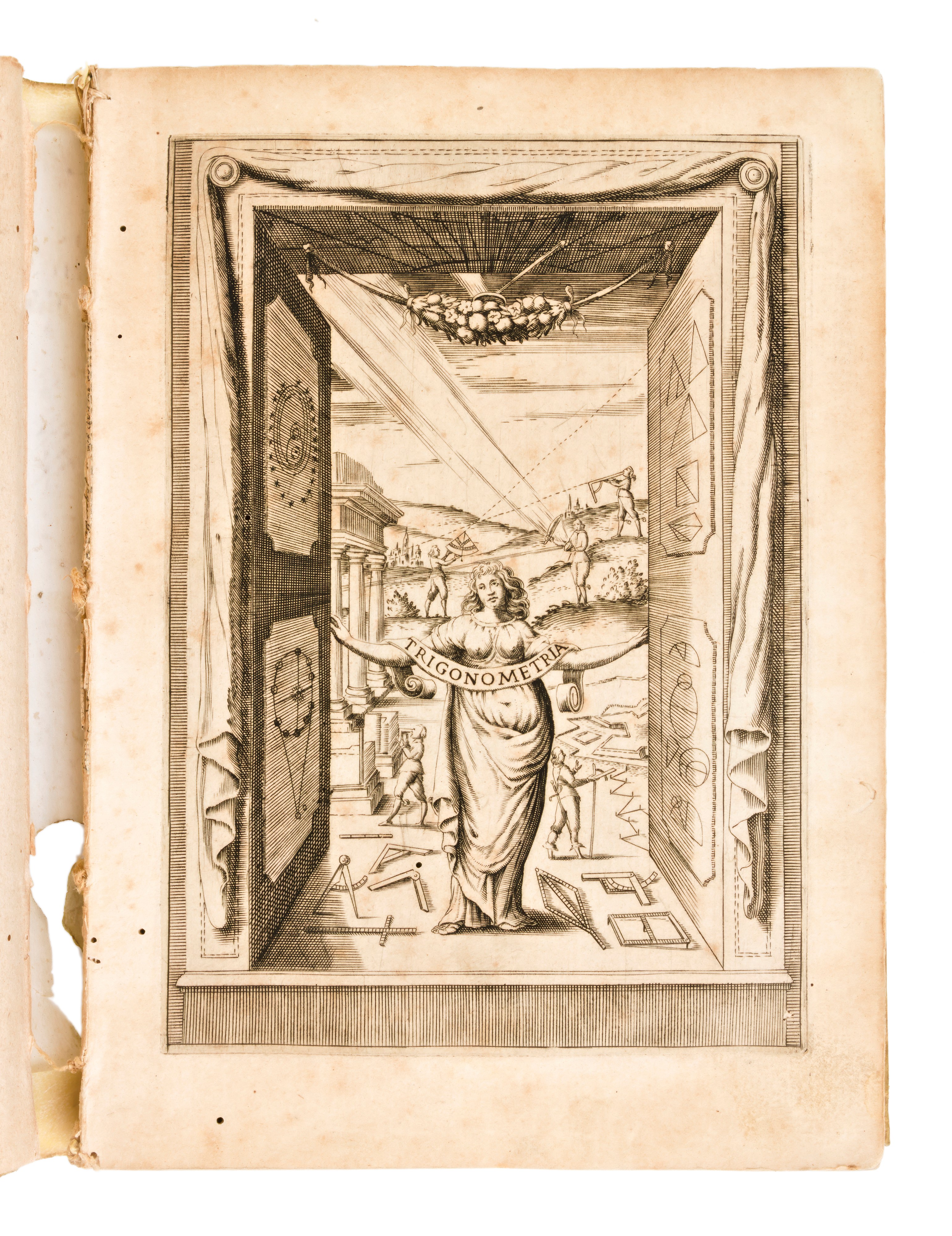 [geometria/matematica] Cavalieri Bonaventura : “ Trigonometria Plana, Et Spherica, Linearis, & Lo...