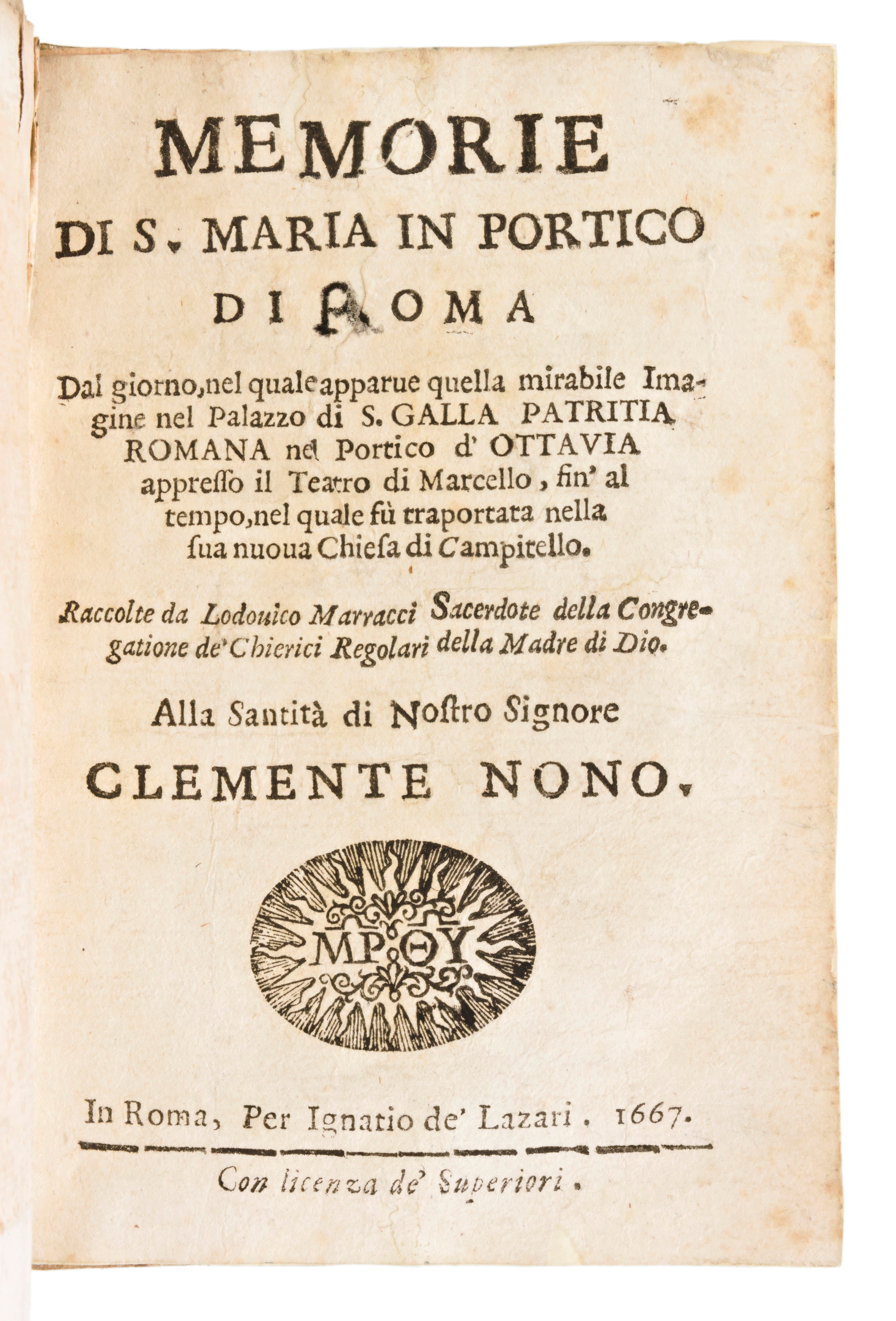 [roma] Domenichi Cesare : della Inondazione del Tevere e del Suo Rimedio Roma 1609 Editore : in R...
