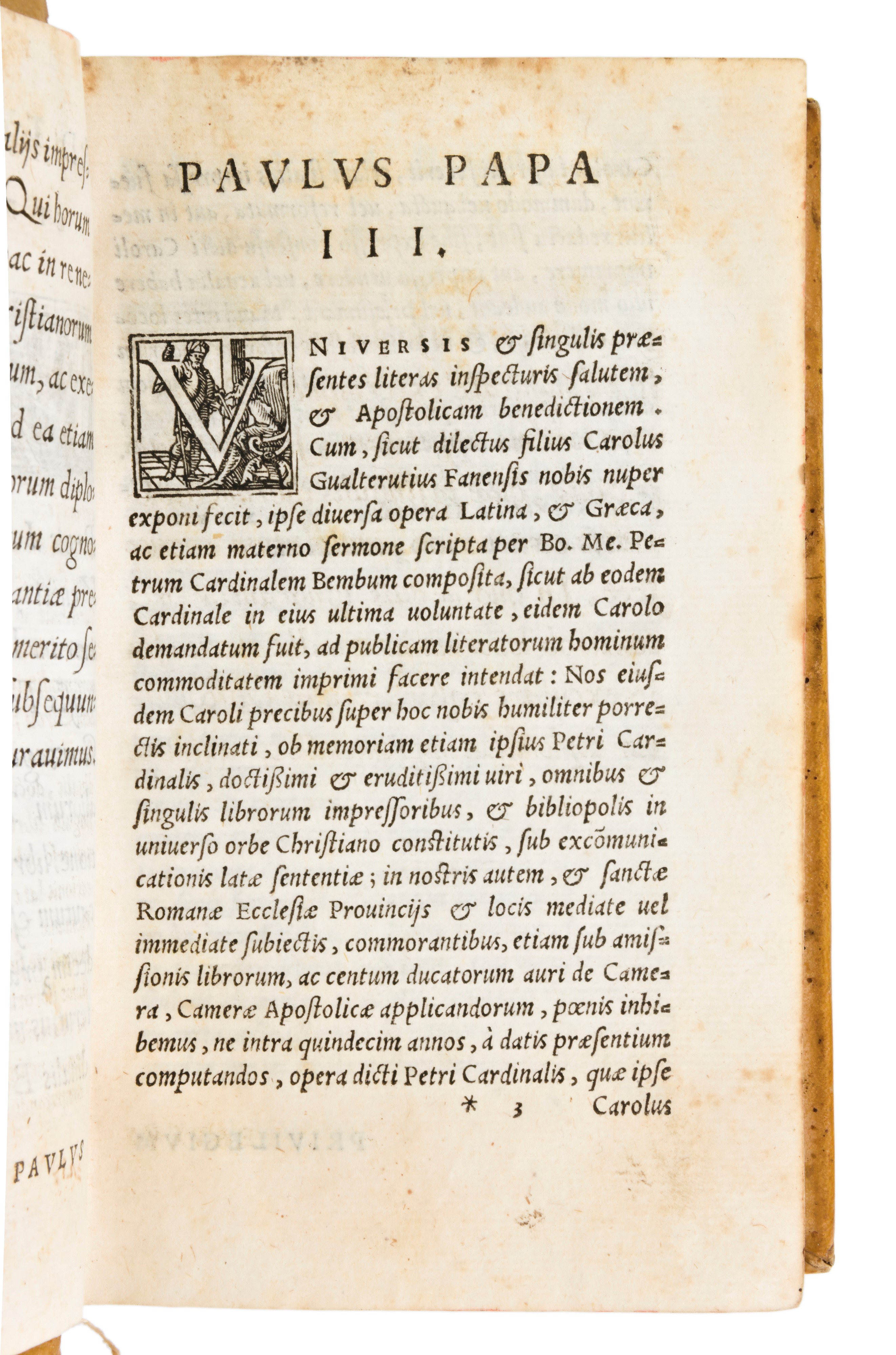 Bembo, Pietro : Epistolarum Familiarum, Libri Vi. Eiusdem, Leonis X. Pont. Max. Nomine Scriptarum...