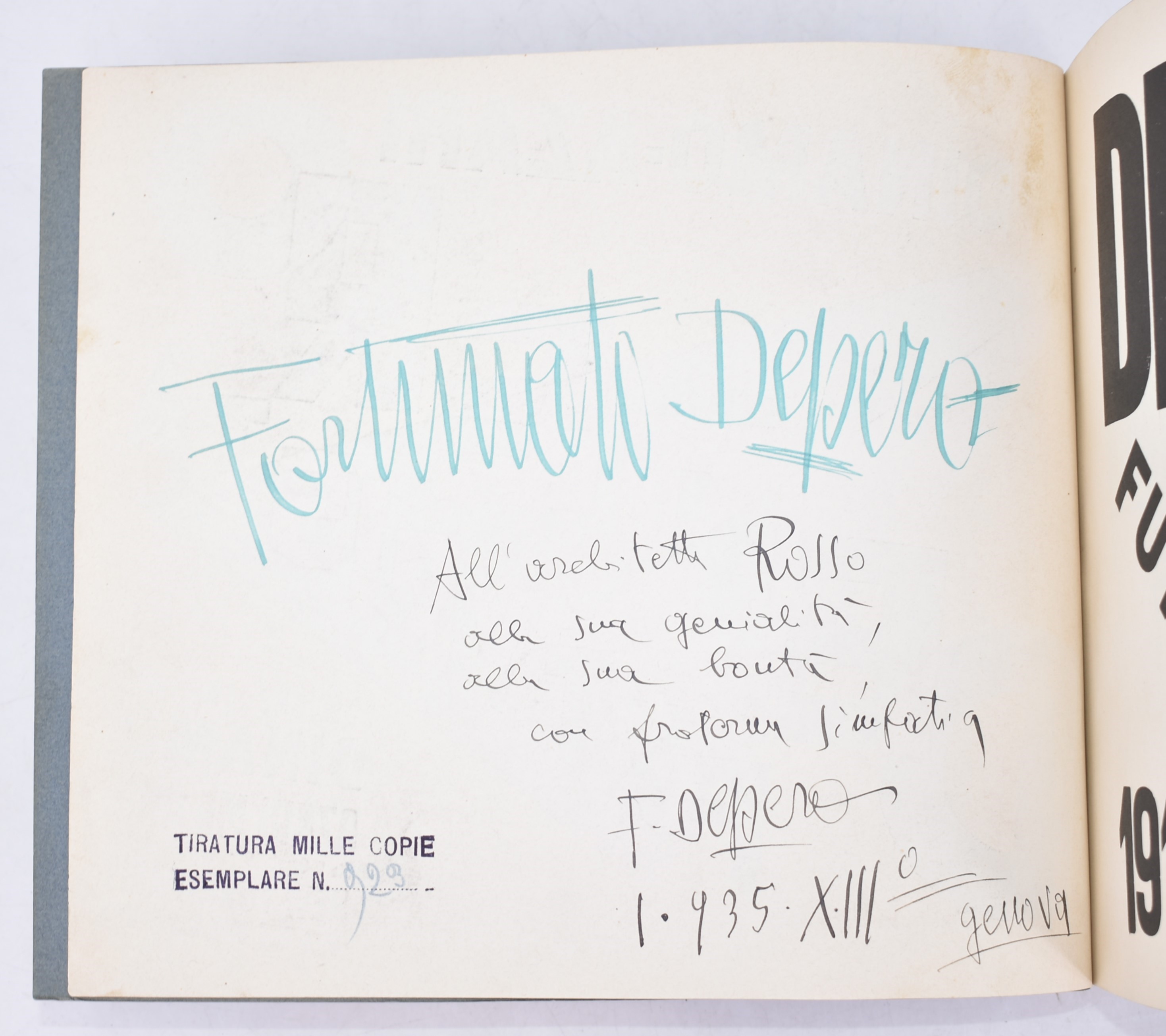[libro Imbullonato] Depero, Fortunato (1892-1960) : Depero Futurista. Milano, Edizione Italiana D...