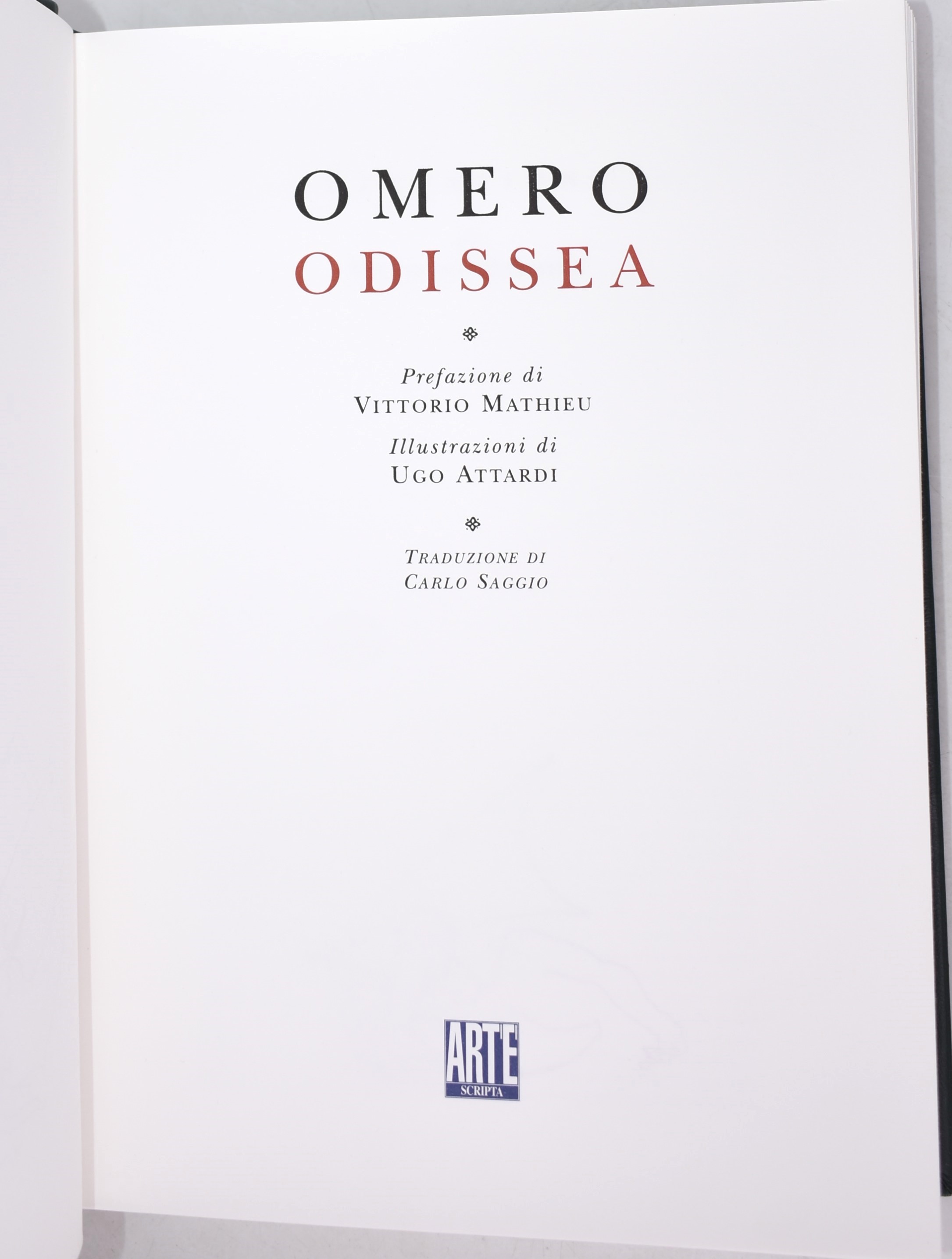 [libro D’artista] Omero : Odissea con Illustrazioni di Ugo Attardi. Edizione Limitata & Autografa...