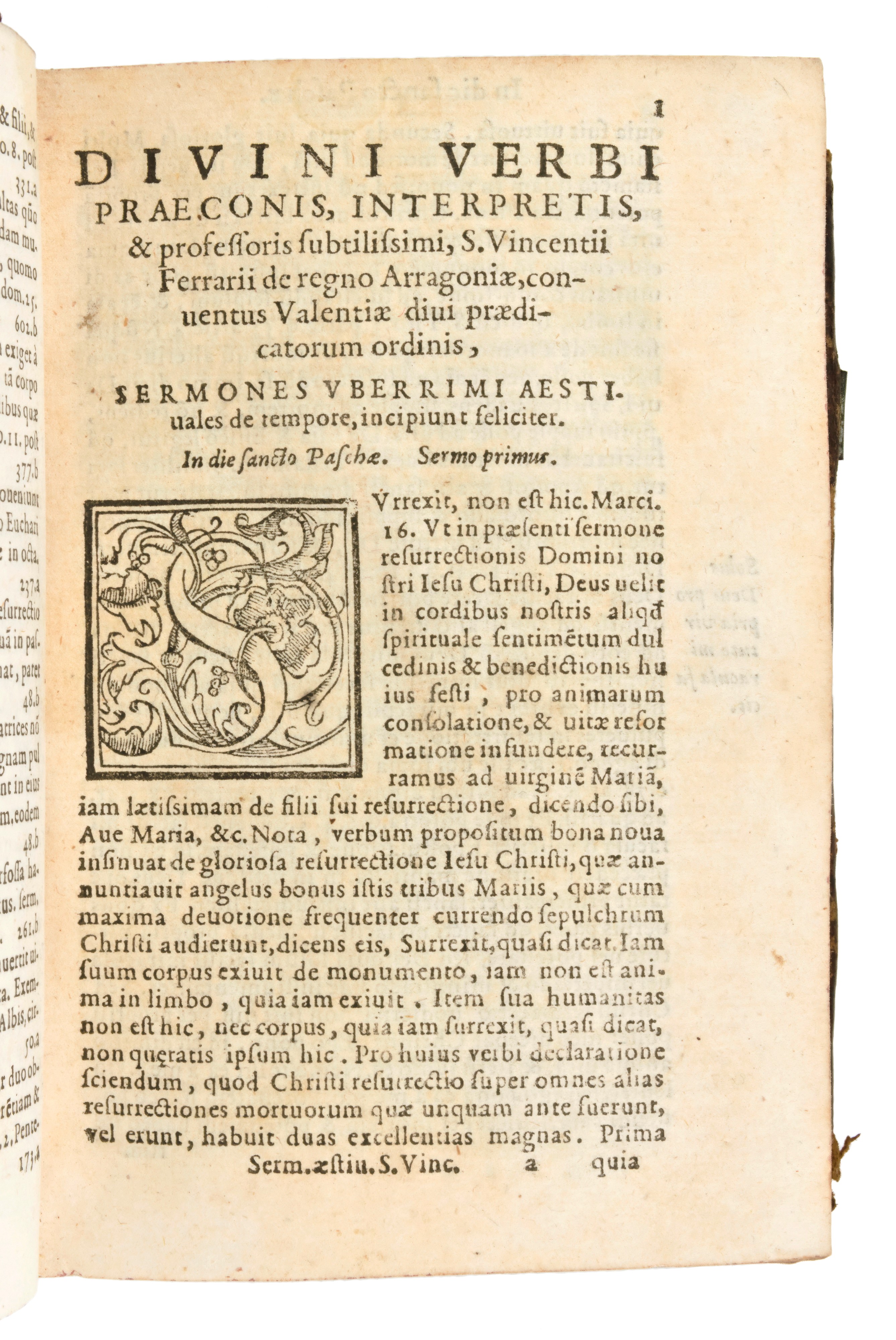 San Vincenzo Ferrreri : Beati Vincentii Natione Hispani... Sermones Hyemales[-aestivales]... Cura...