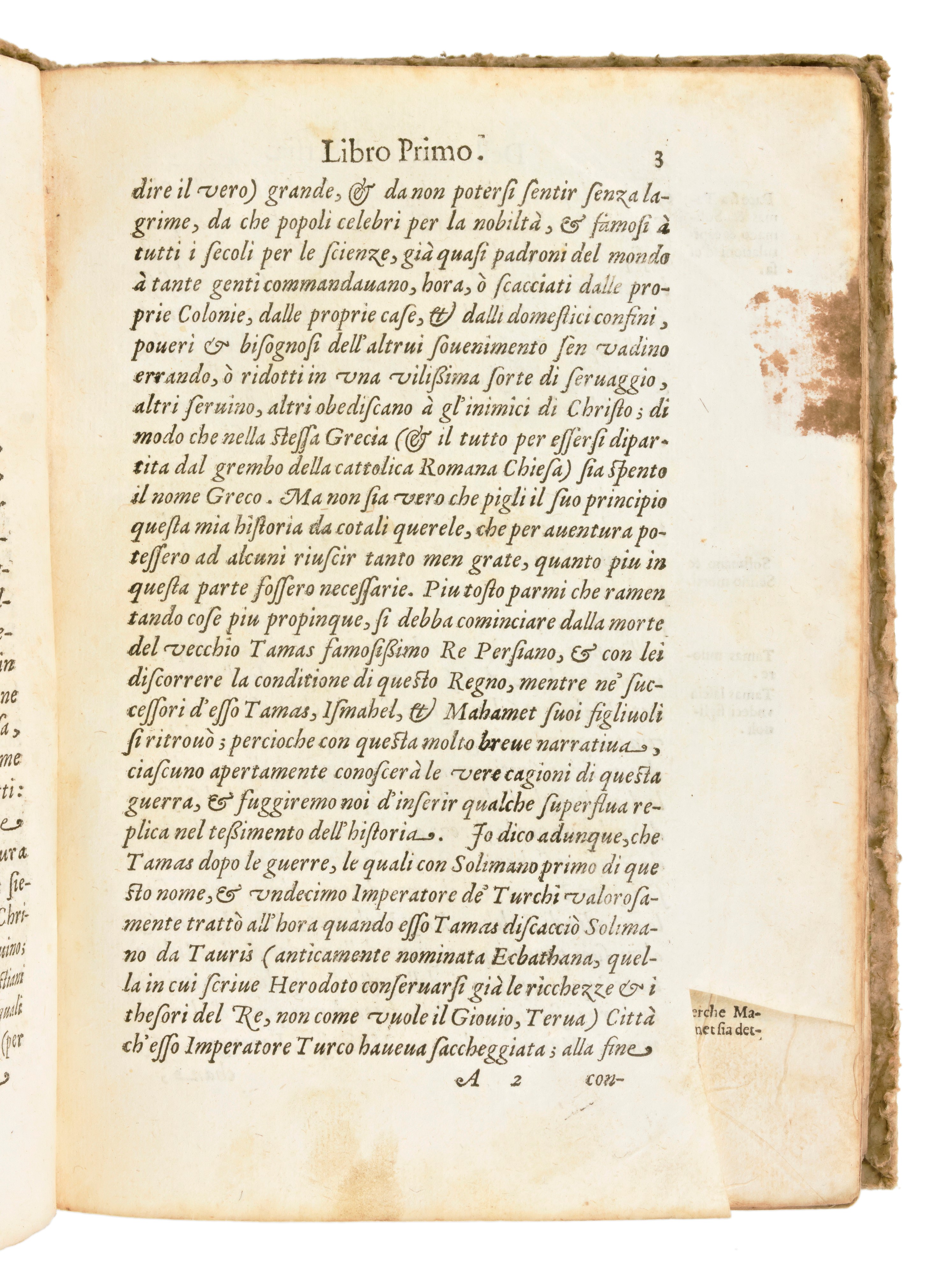 Minadoi, Giovanni Tommaso Historia della Guerra fra Turchi, Et Persiani, di Gio. Thomaso Minadoi ...
